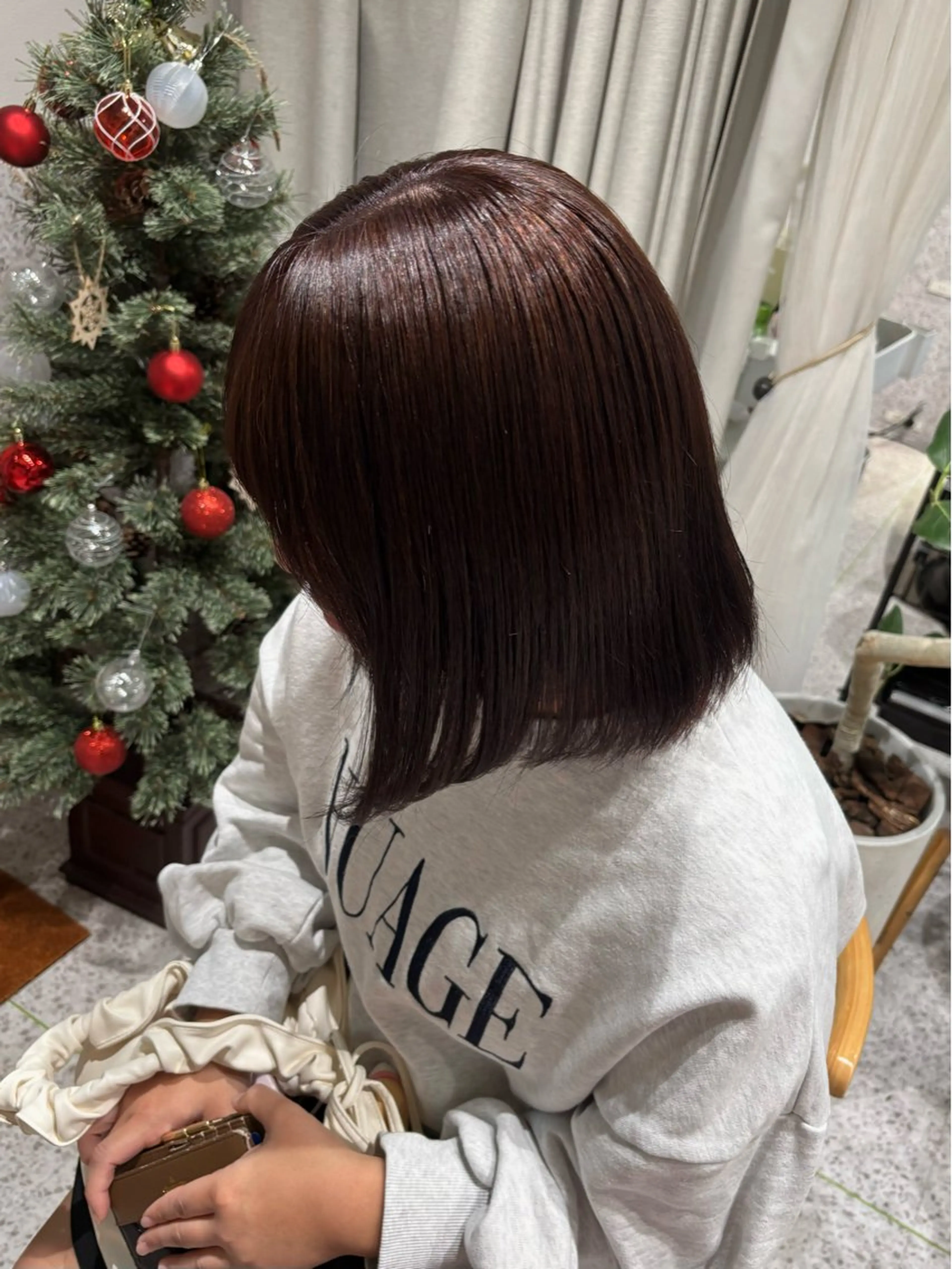 ショート カラー ダブルカラー イヤリングカラー ハイライトカラー ハイトーンカラー インナーカラー ヘアカラー 暖色カラー/ パリジェンヌ💟みくのヘアスタイル