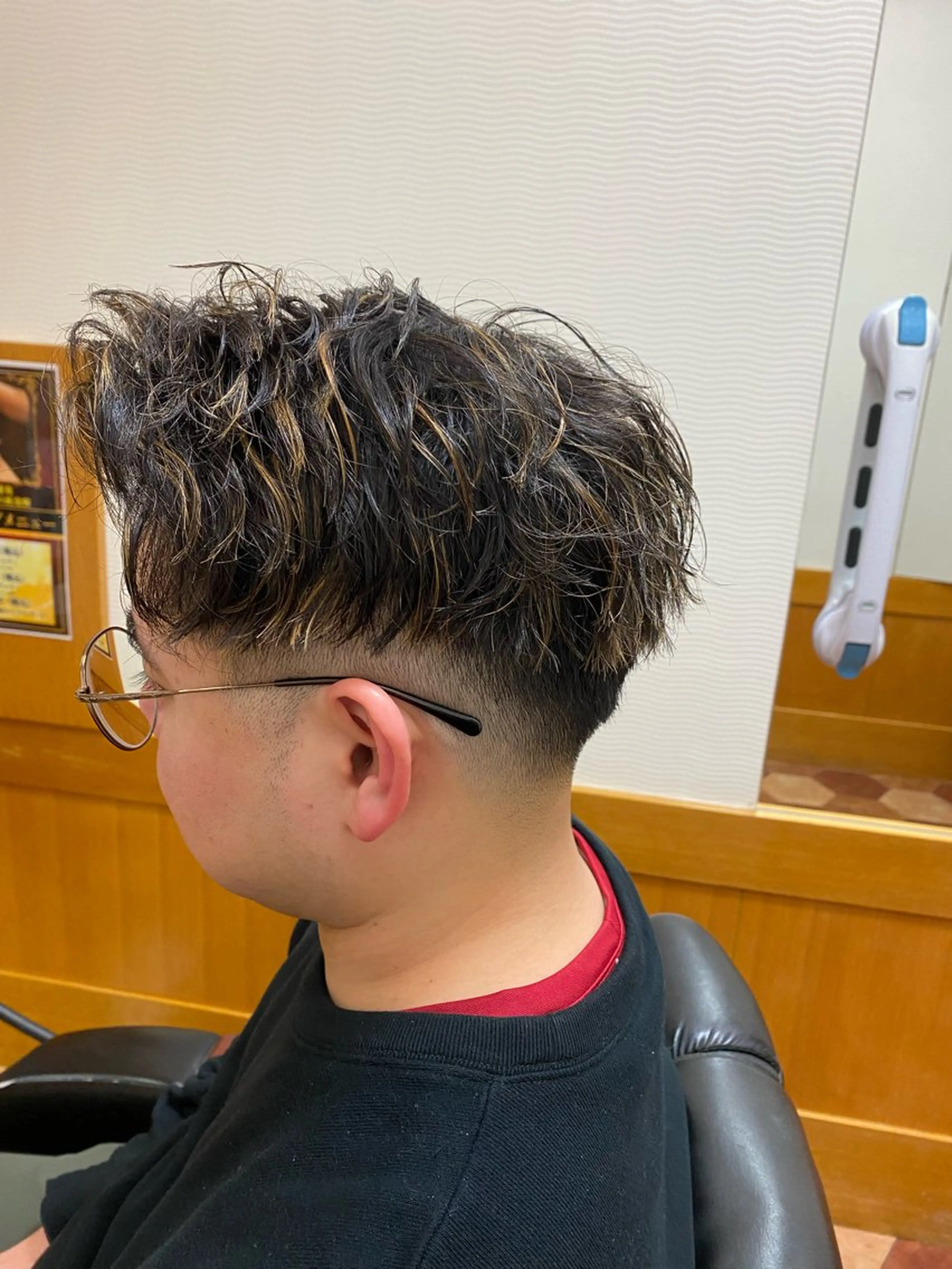 ショート パーマ メンズ カット パーマ ヘアサロン大野帝国ホテル店所属・ONO帝国ホテル店 森　敦生のヘアスタイル