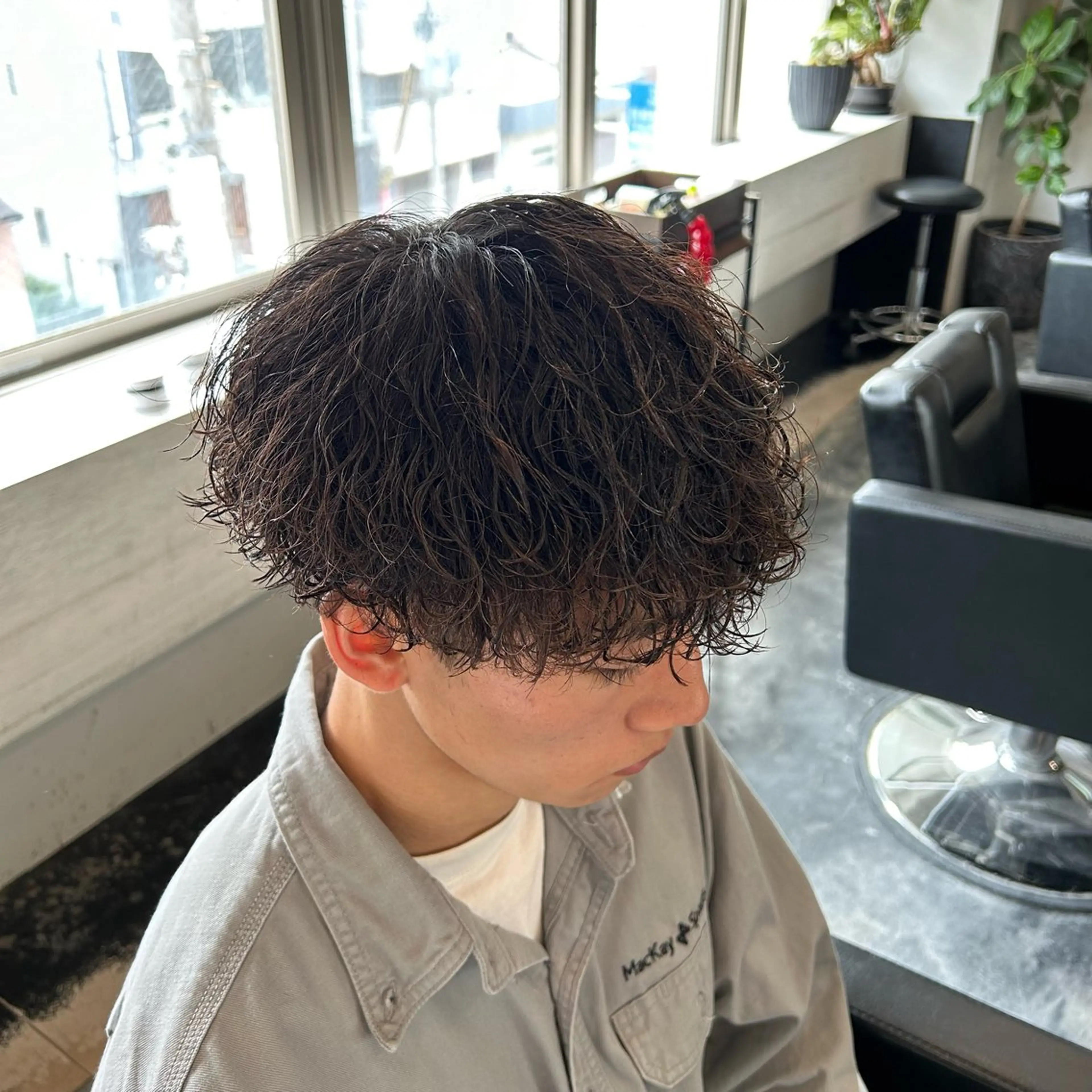 ショート パーマ メンズ B TECH by Zen【ビーテックバイゼン】所属・メンズパーマ/京都駅 /メンズ/奥村航平のヘアスタイル