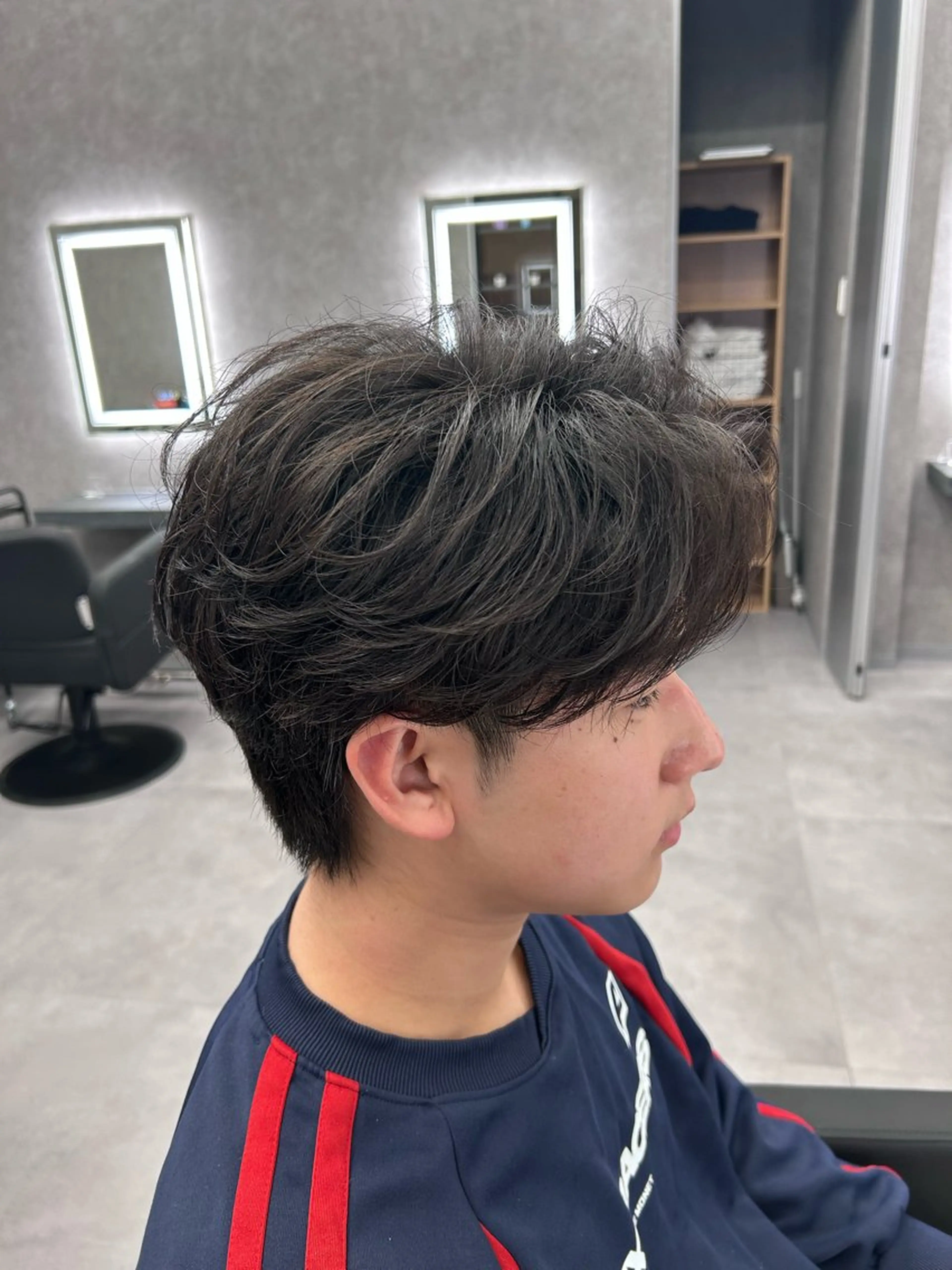 ショート カラー パーマ メンズ フェザーパーマ メンズパーマ カット パーマ お客様満足度NO.1 /副店長YUTAのヘアスタイル
