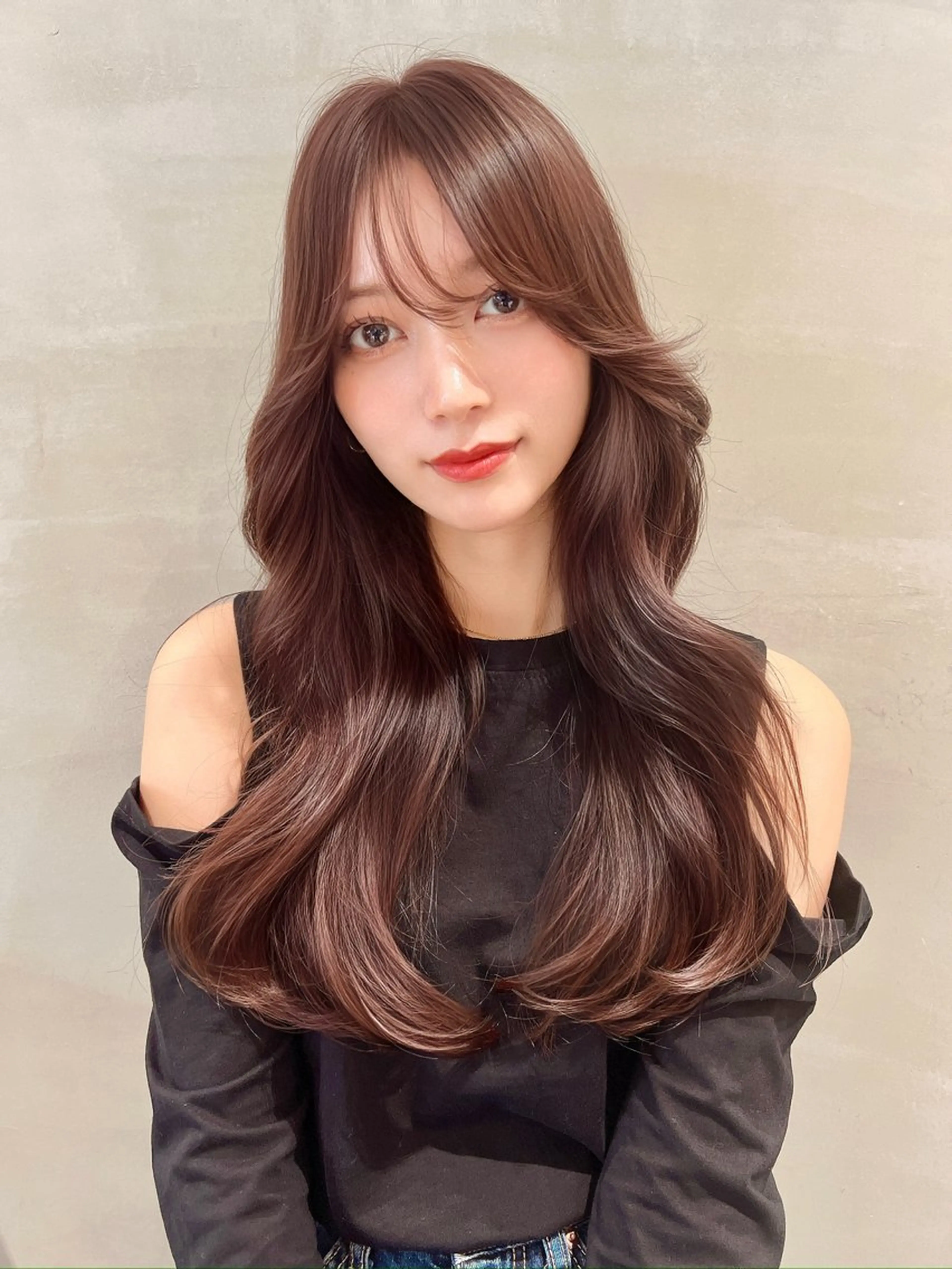 ロング カラー 髪質改善 韓国風ヘア トリートメント youres hair 髪質改善＆ヘッドスパ日吉店所属・代表✩.*˚白井 美香のヘアスタイル