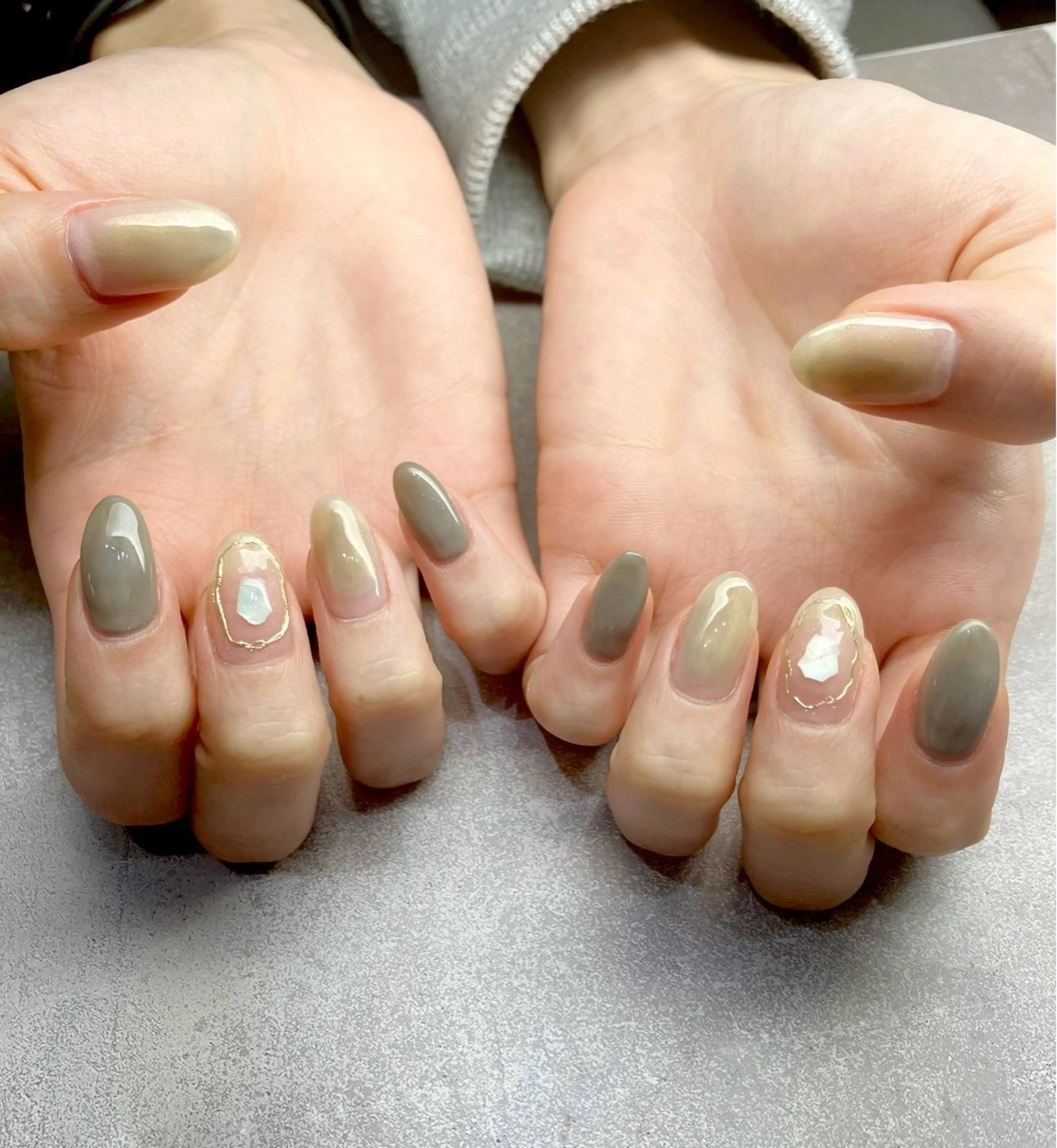 ネイル グリーン ハンドネイル BETTISH. KUMIKO☺︎︎のネイルデザイン