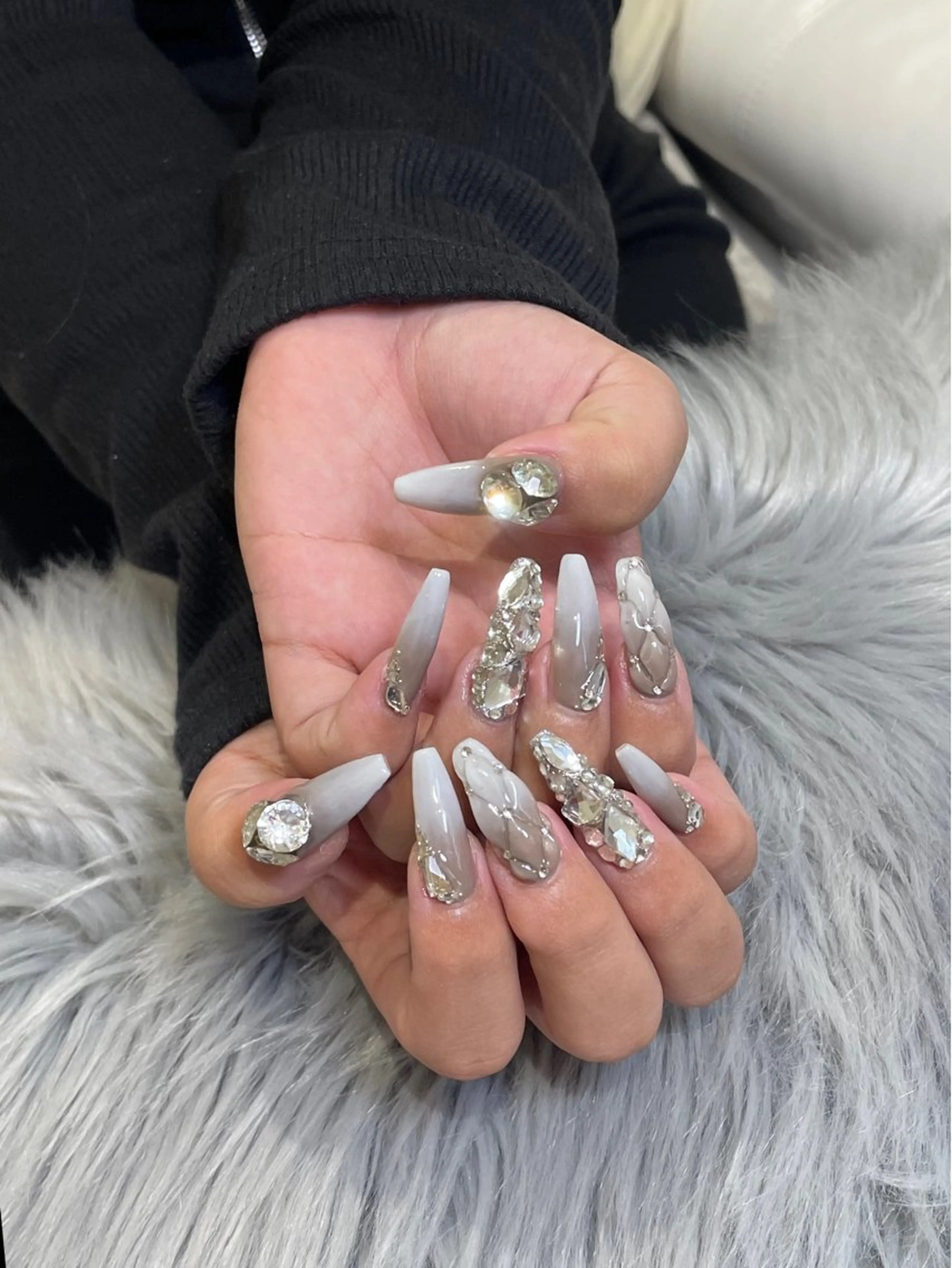 ネイル ラメ(グリッター) RICO NAIL所属・RICO Nail パーツつけ放題🌈のネイルデザイン