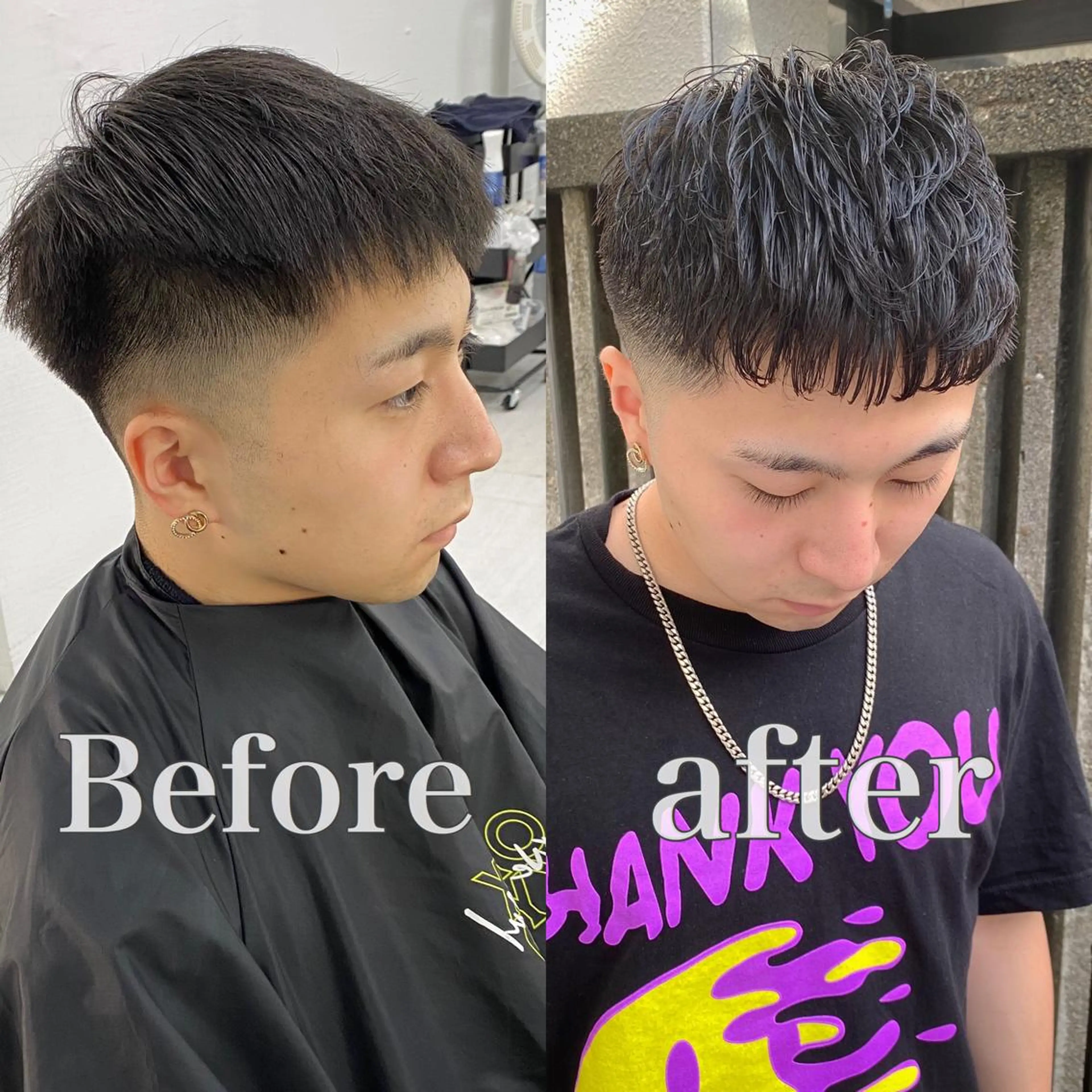 メンズ カット パーマ 断髪刈舞所属・大月 優汰のヘアスタイル