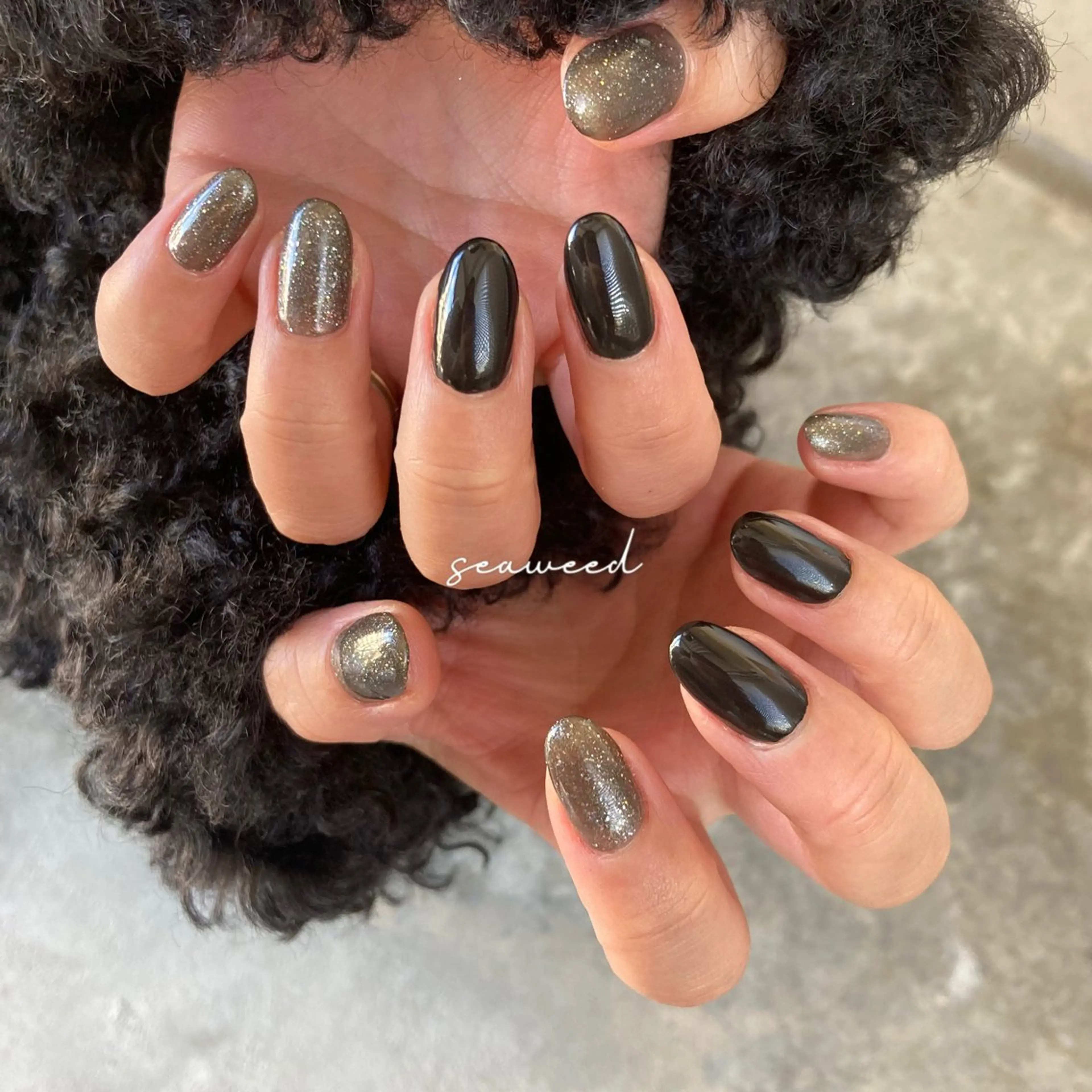 ネイル ハンドネイル seaweed nailのネイルデザイン