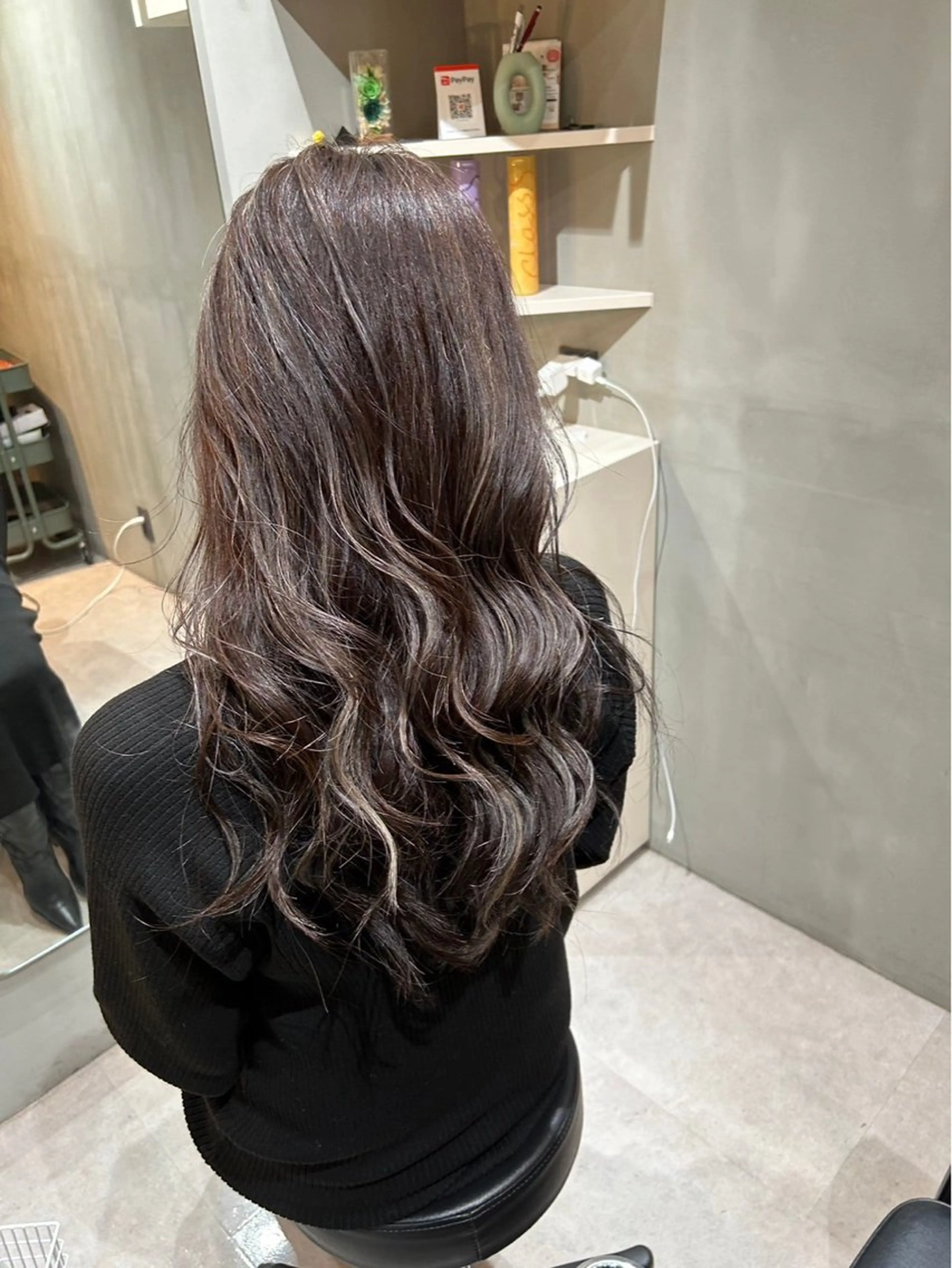 ロング パーマ 脱白髪染め❕白髪 ぼかし特化🌟ヨコタのヘアスタイル