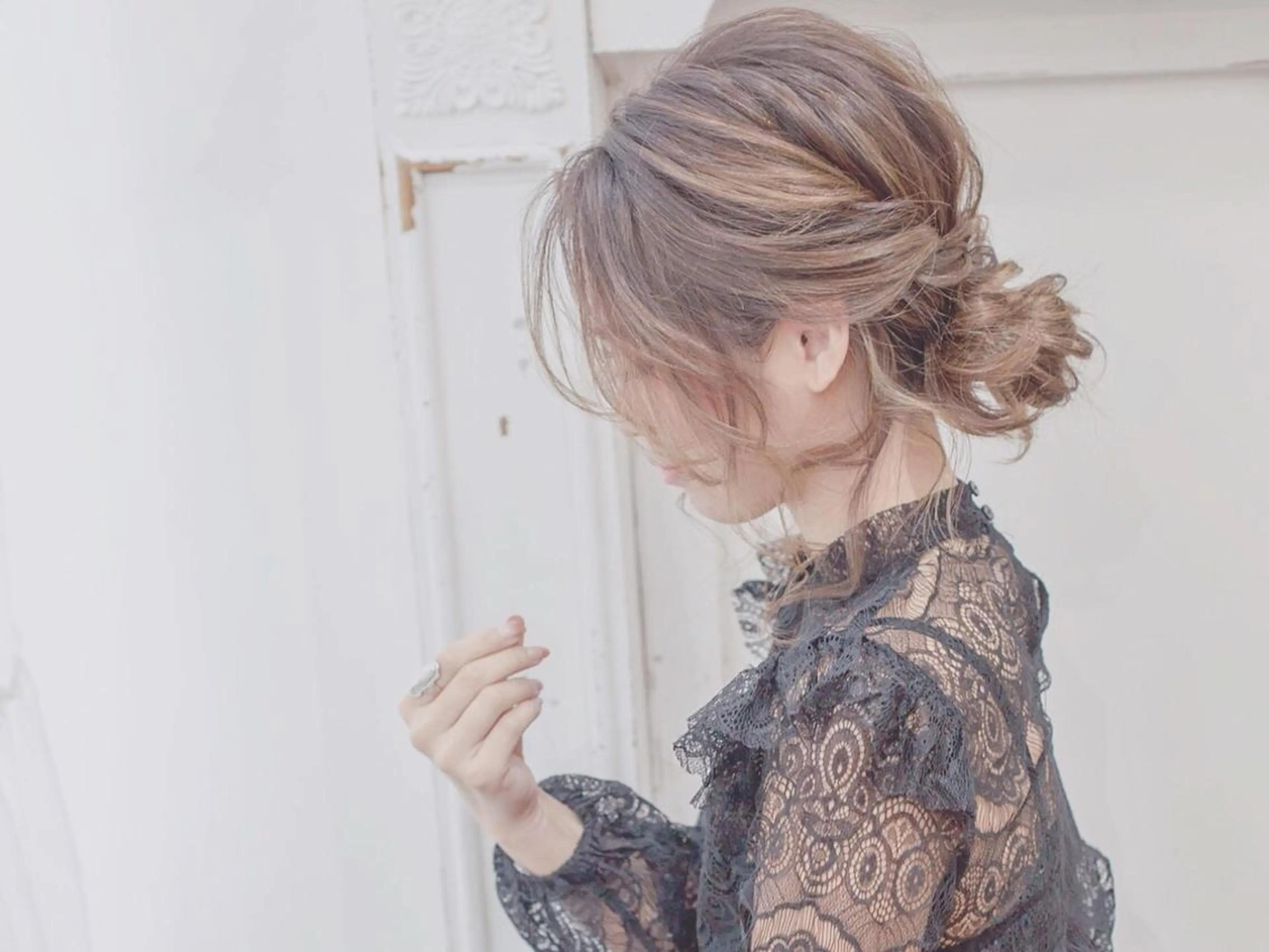 ミディアム ＨＩ ROのヘアスタイル