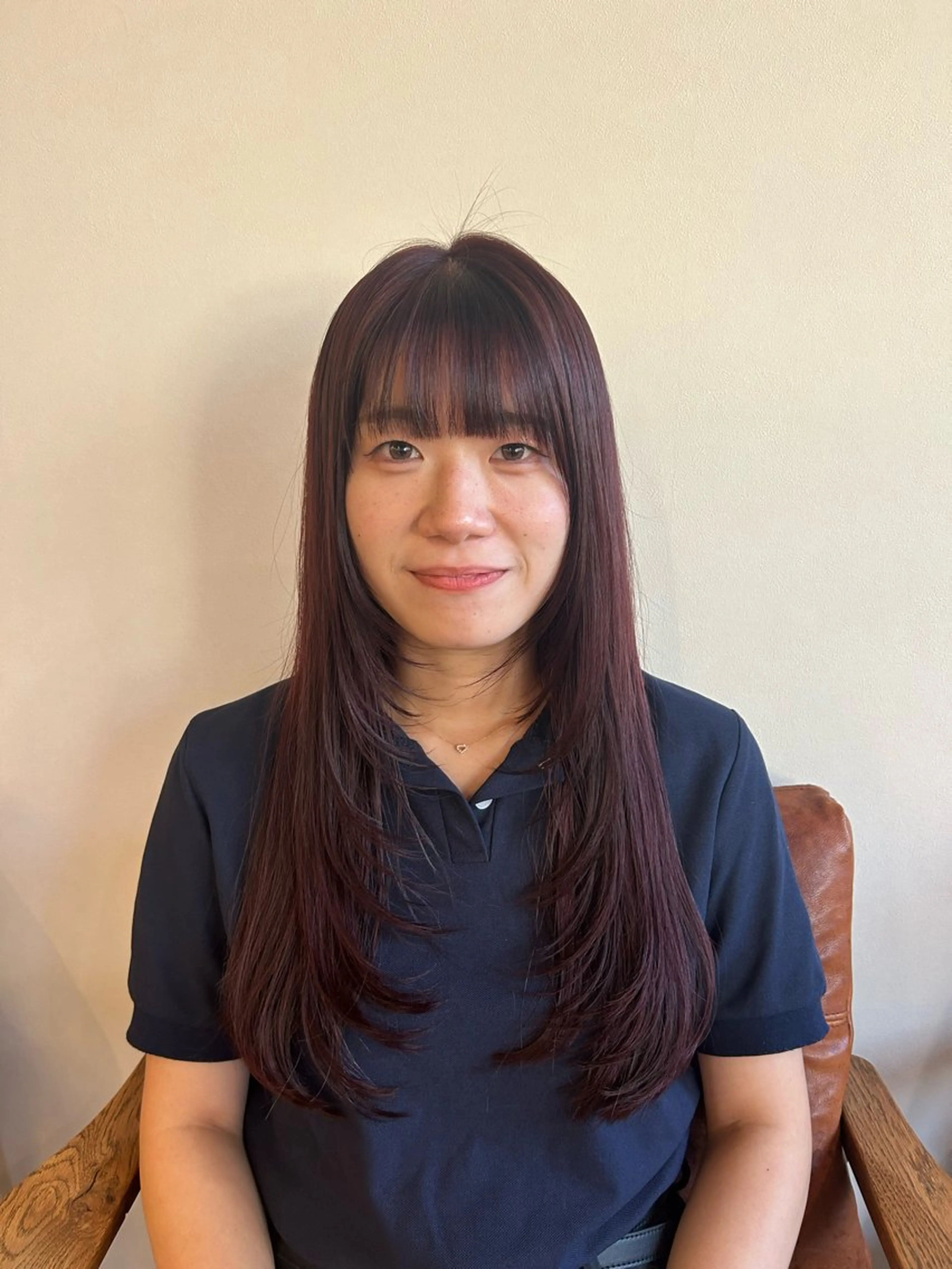 ロング カラー ピンクカラー レイヤーカット MASHU chayamachi店所属・【梅田美容室】 似合わせカット サヤのヘアスタイル