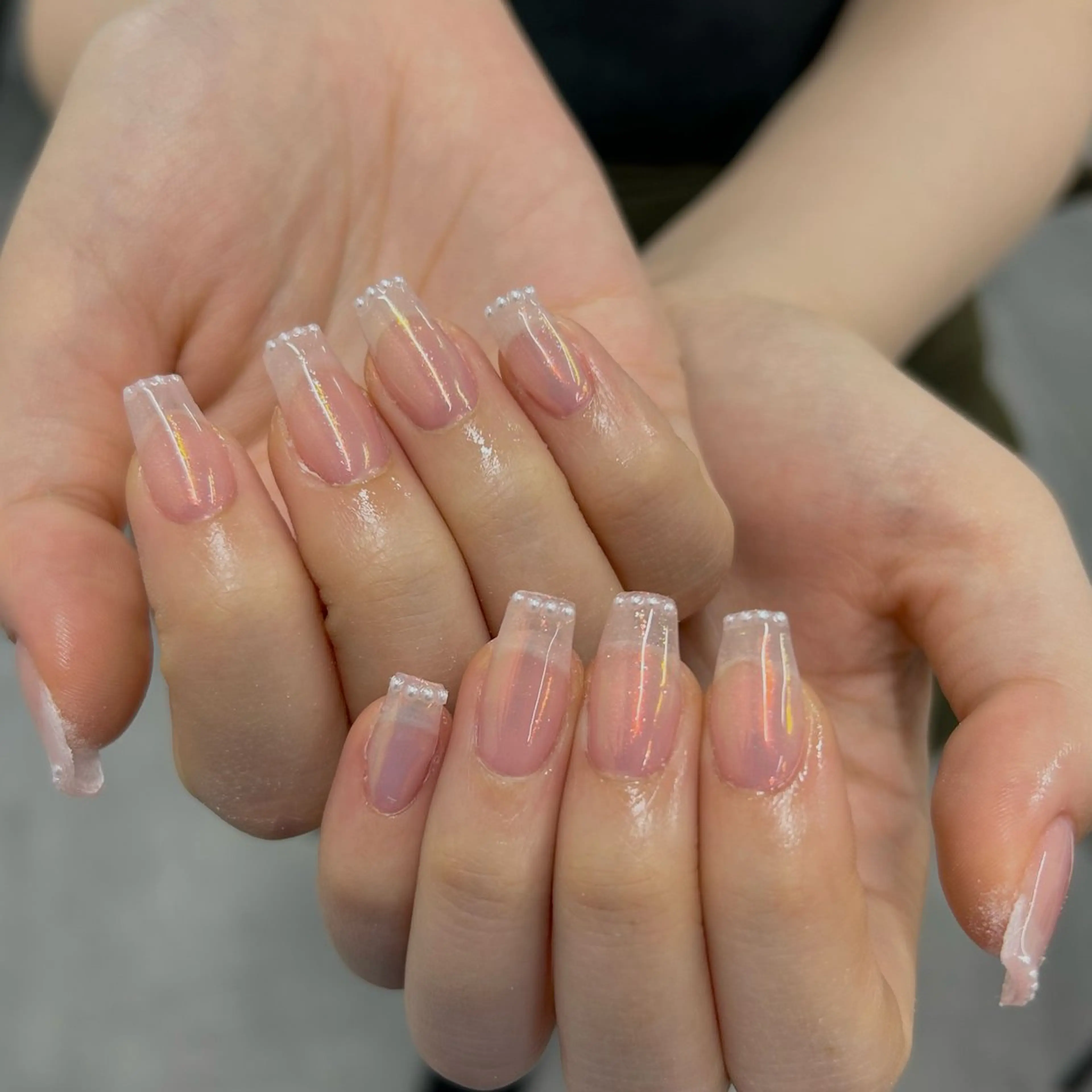ネイル クリアネイル 🤍meiru 🤍ネイリストのネイルデザイン