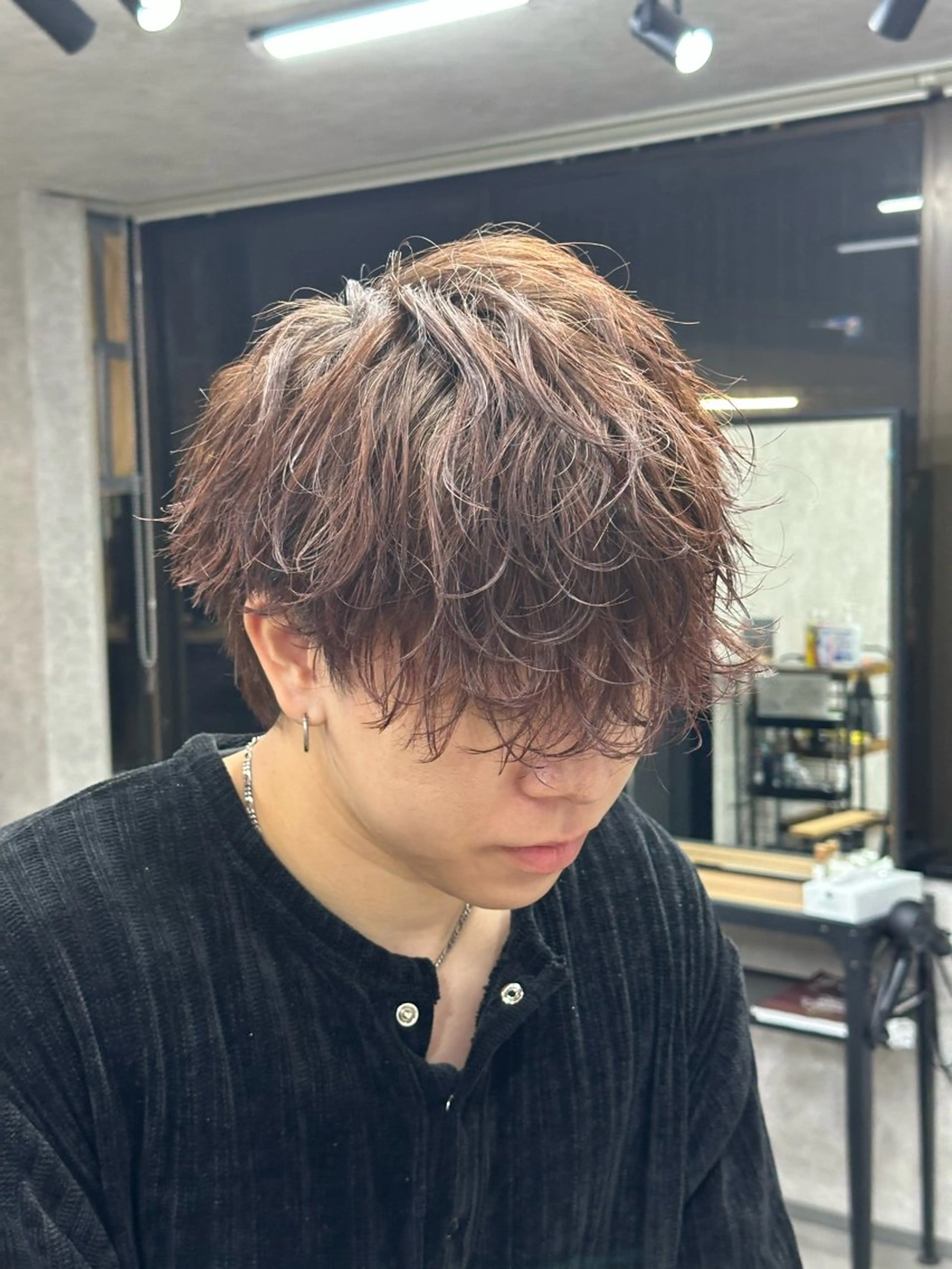 ショート カラー パーマ メンズ メンズパーマ カット パーマ 【メンズ専門】中本 翔大のヘアスタイル