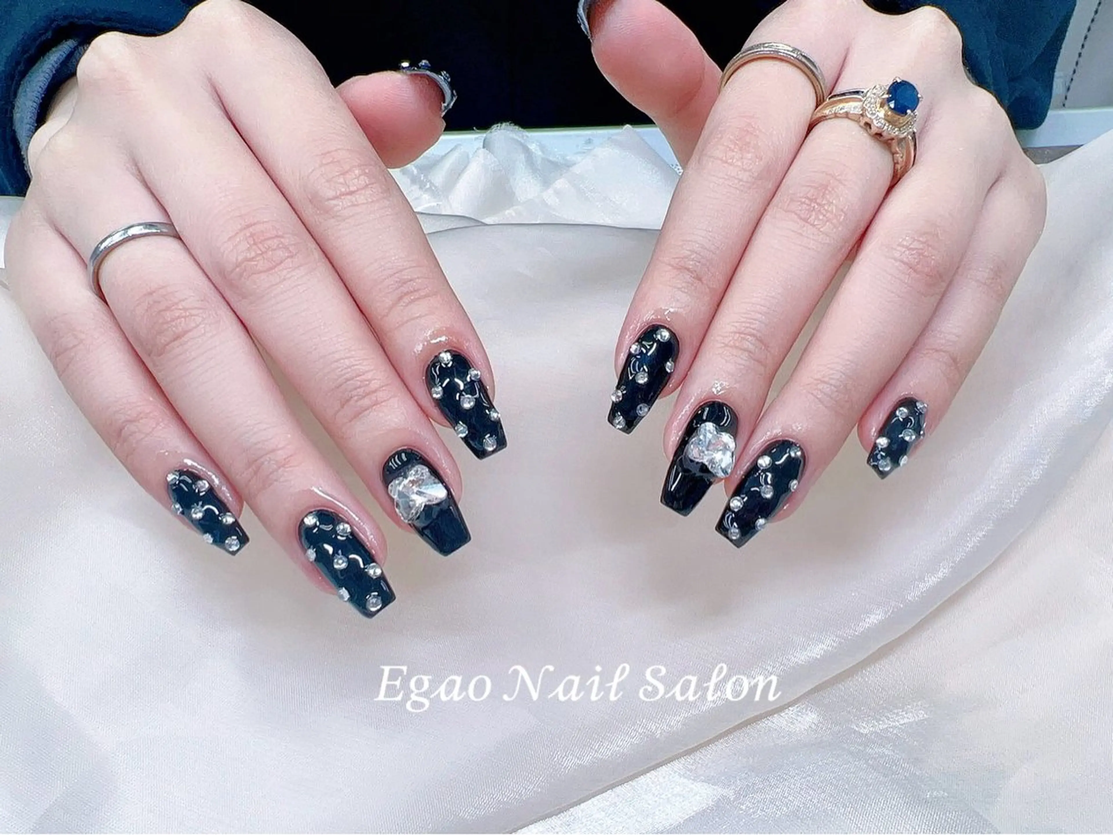 ネイル アートネイル フットネイル フレンチネイル ジェルネイル 持ち込み ハンドネイル Egao Nail Salonのネイルデザイン