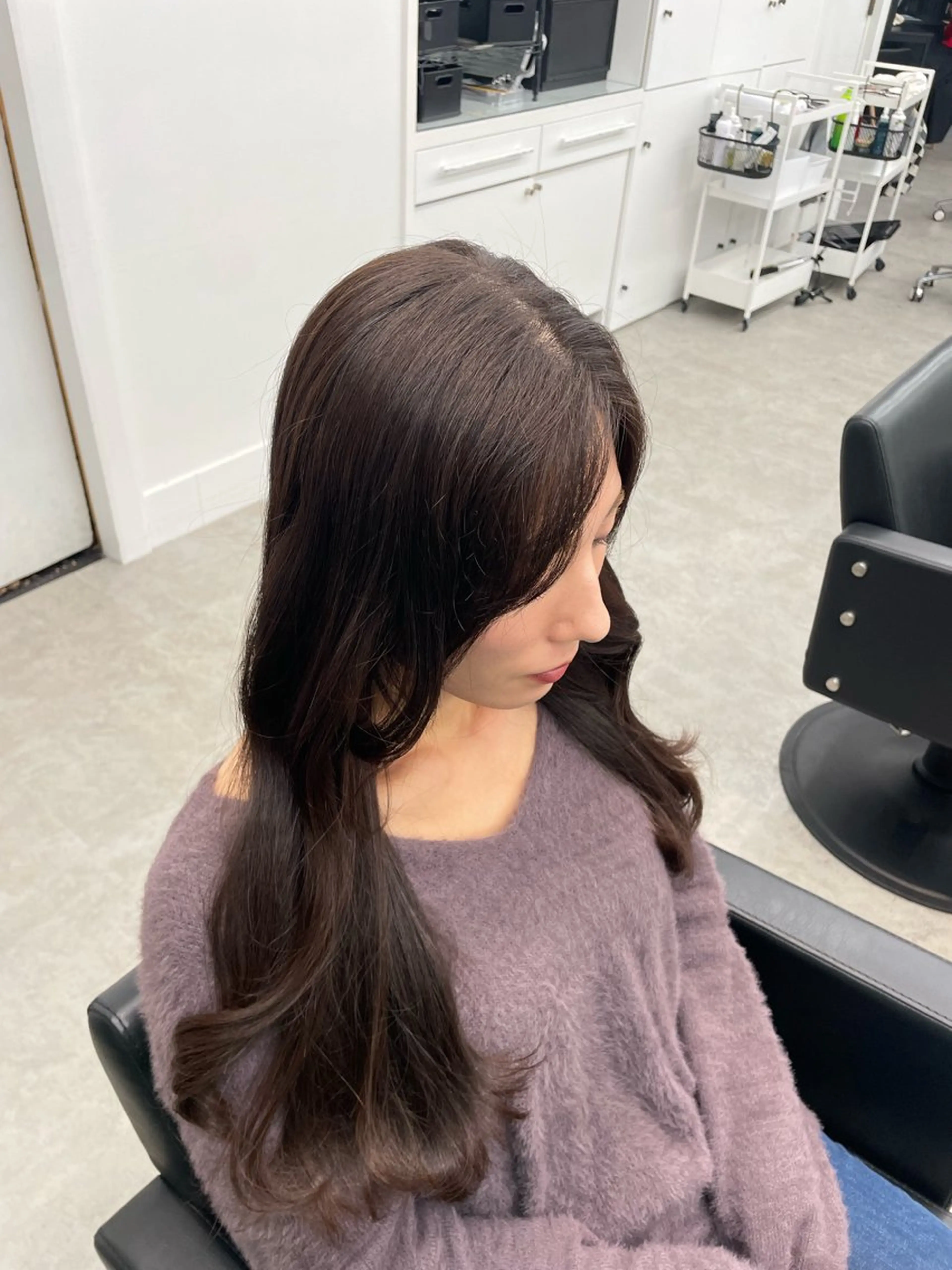 ロング ヘアカラー カット モデル募集/ホノカのヘアスタイル