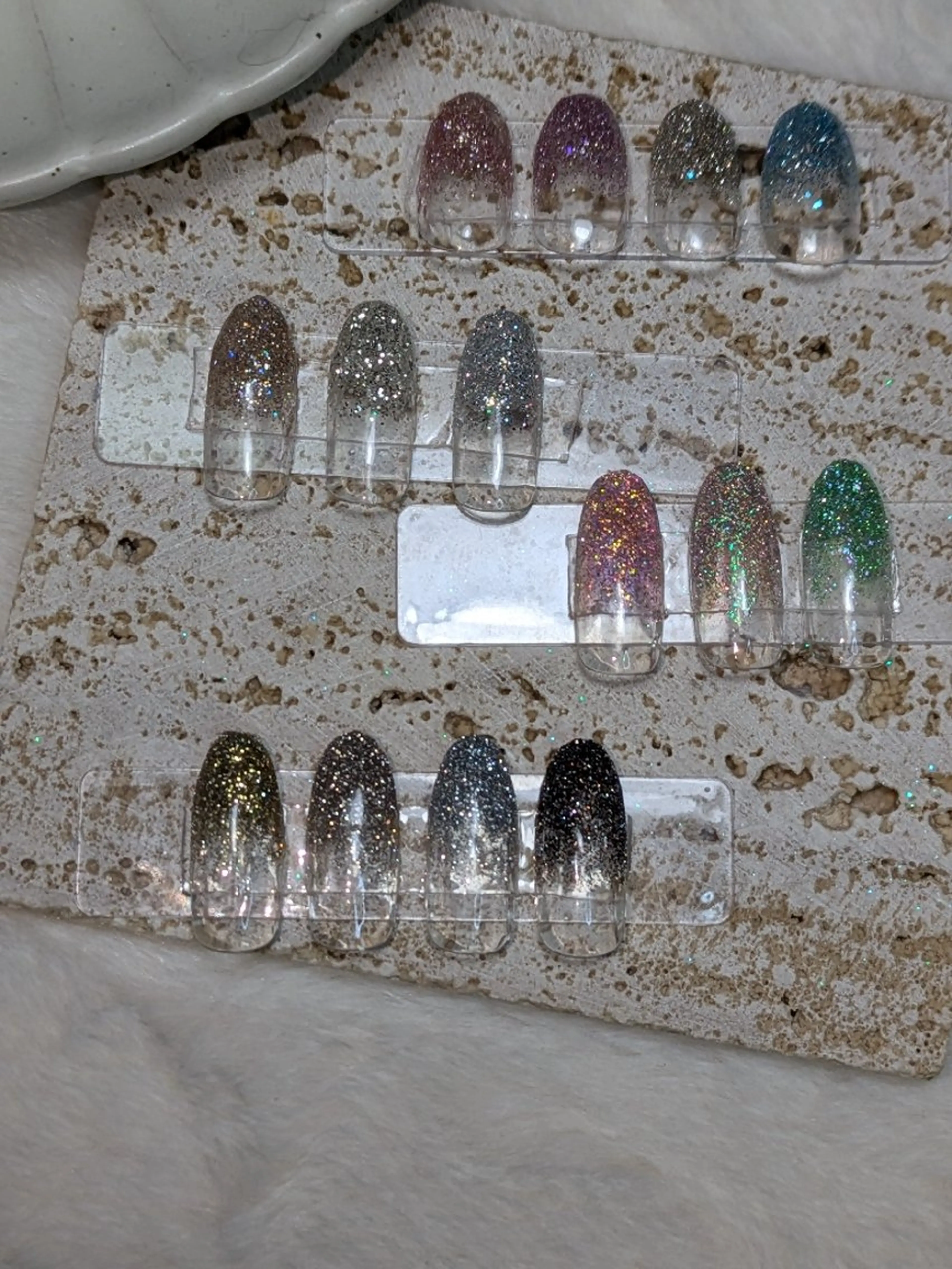 ネイル グラデーション ラメ(グリッター) ラメグラデーション ハンドネイル m&pPrivate nailsalonのネイルデザイン