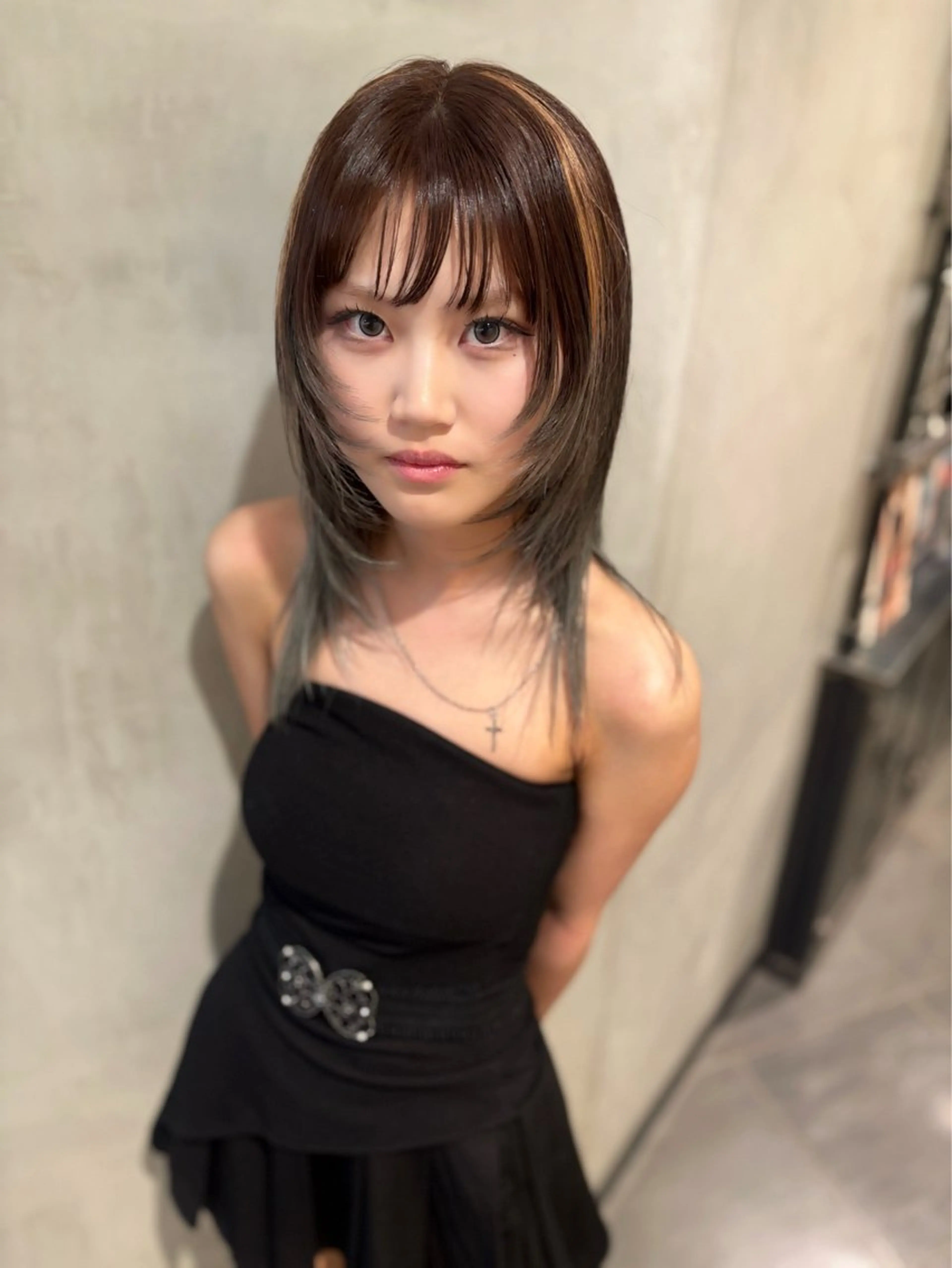 セミロング カラー ヘアカラー トリートメント 優 作のヘアスタイル
