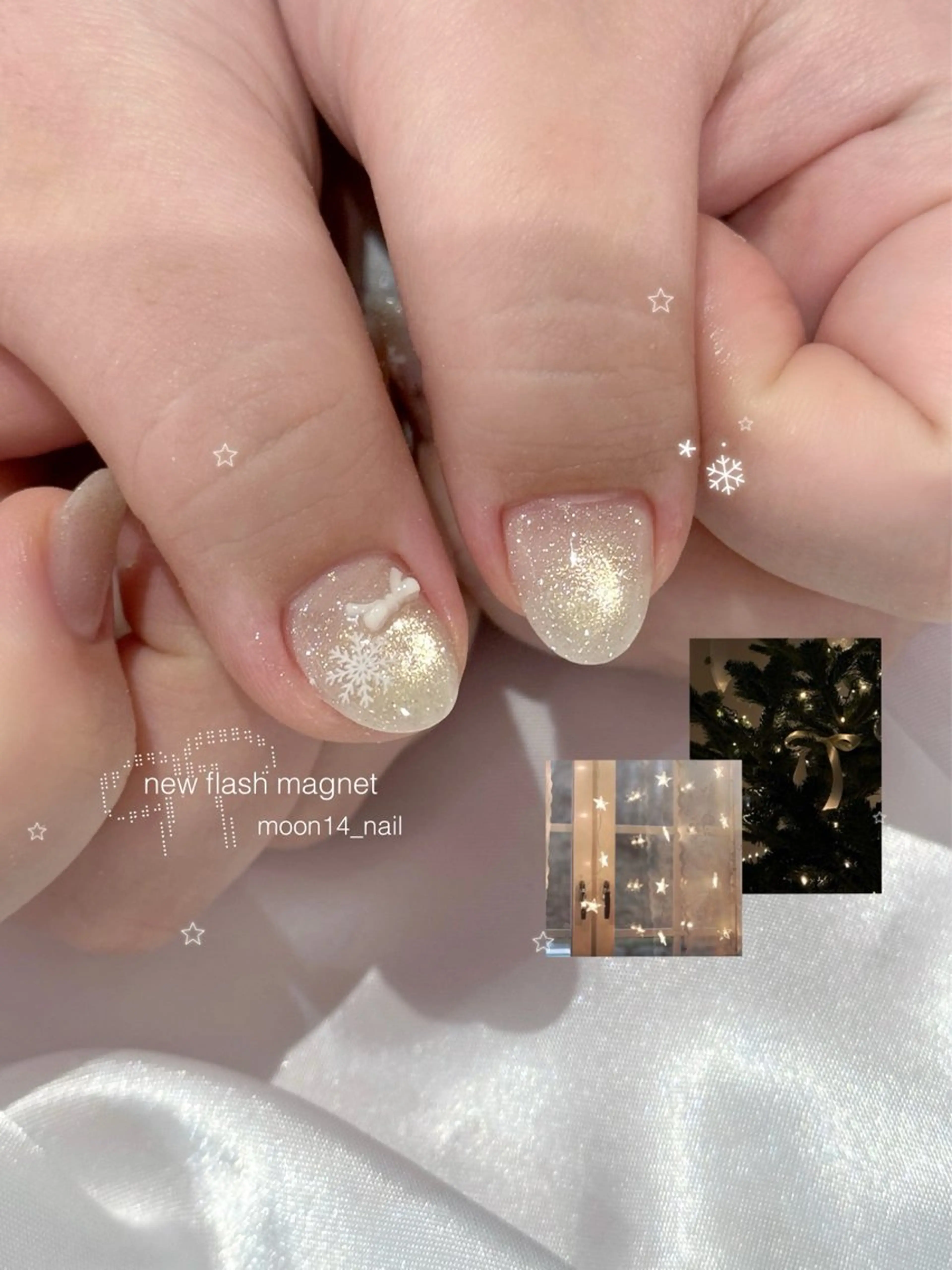 ネイル ジェルネイル キラキラネイル マグネットネイル パラジェル シンプルネイル ハンドネイル natsuki 💫のネイルデザイン