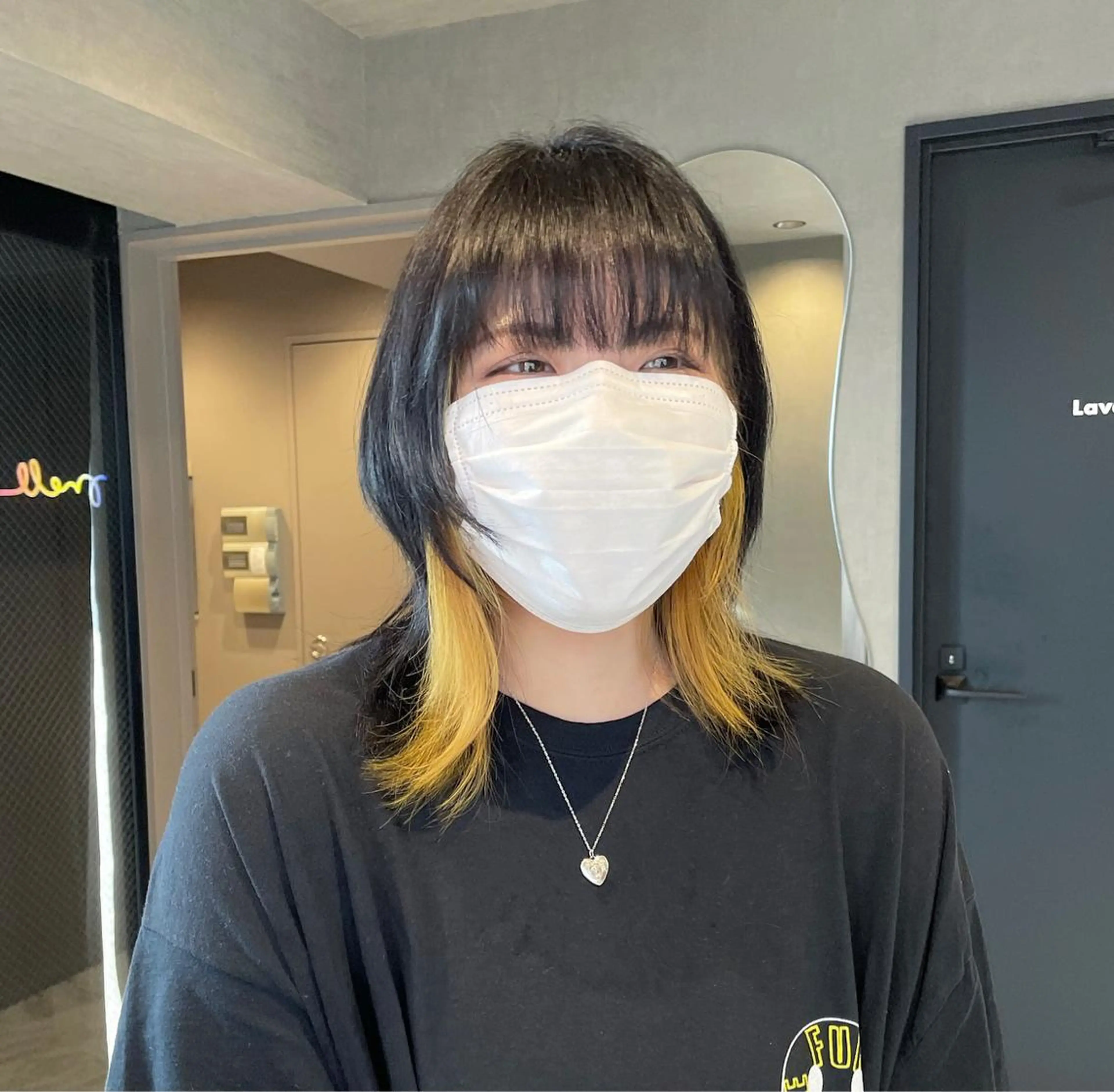 ミディアム カラー メンズパーマモデル 募集　サトチハルのヘアスタイル