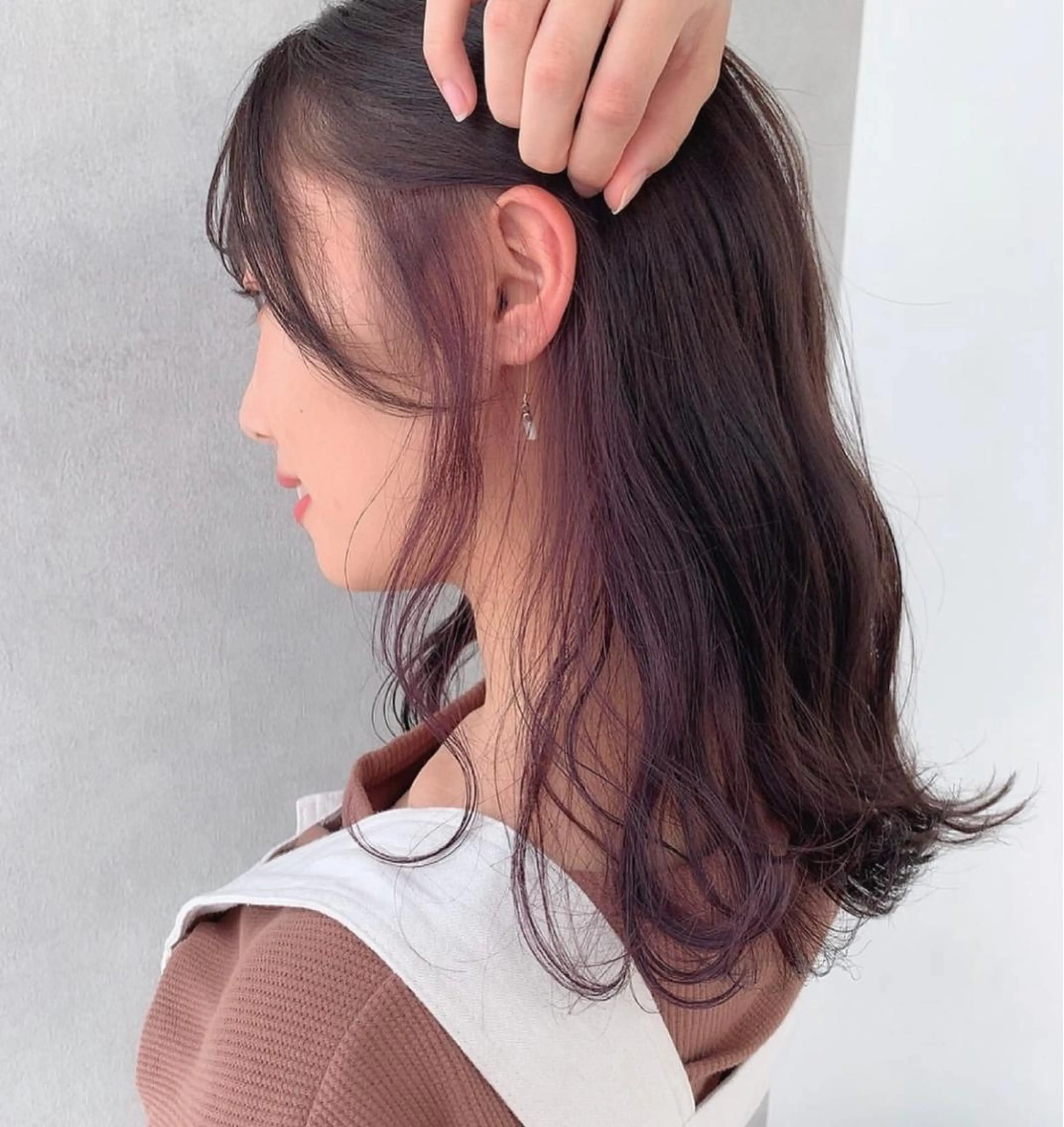 セミロング ヘアカラー トリートメント 似合わせヘア🫶🏻 つきいてるみのヘアスタイル