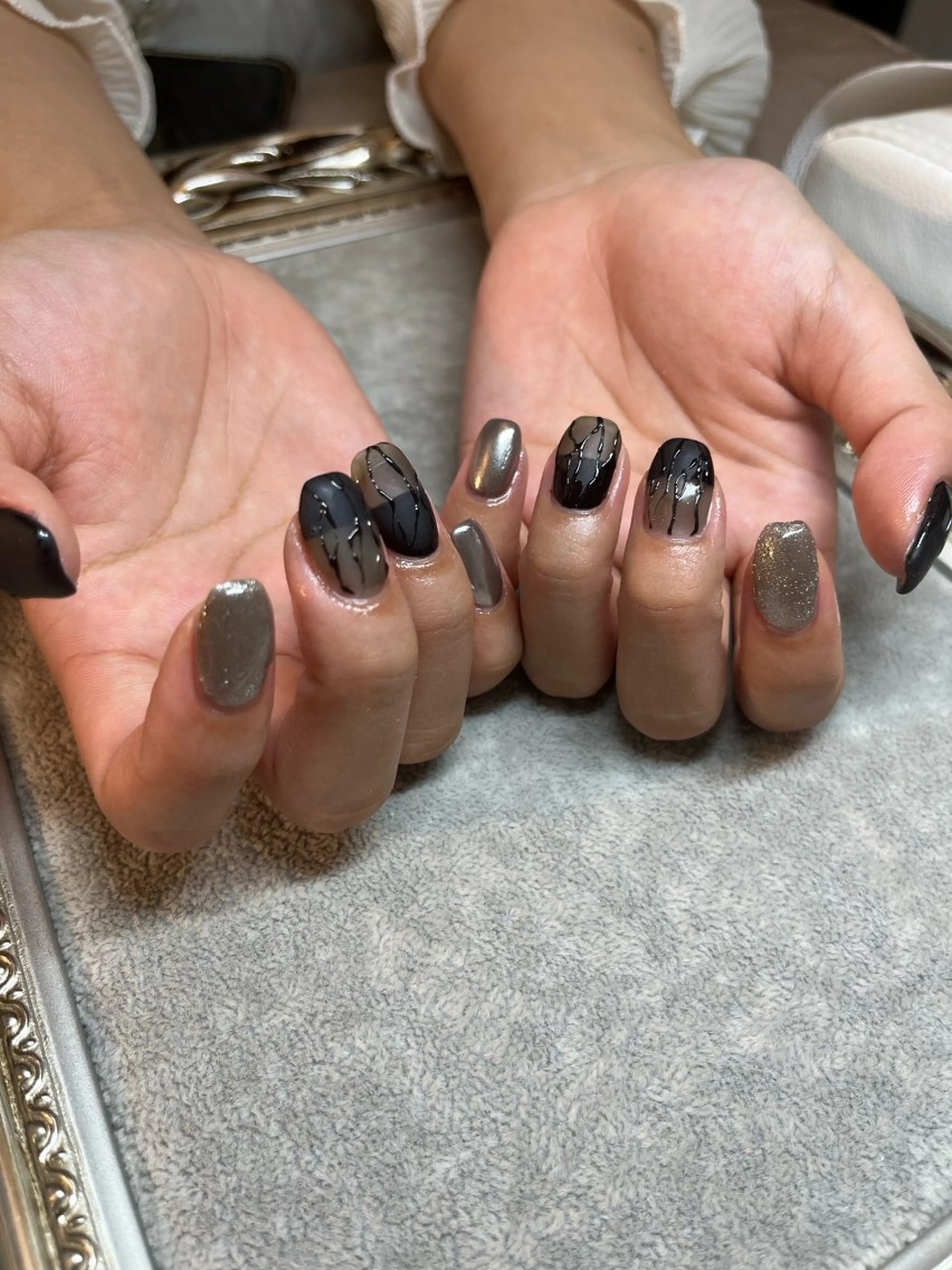 🎀 ハンドジェルネイル ¥11,000 ~💅💎 持込＆こだわり◎アート派✨ オフあり（ウォーターケア込）+¥500の写真