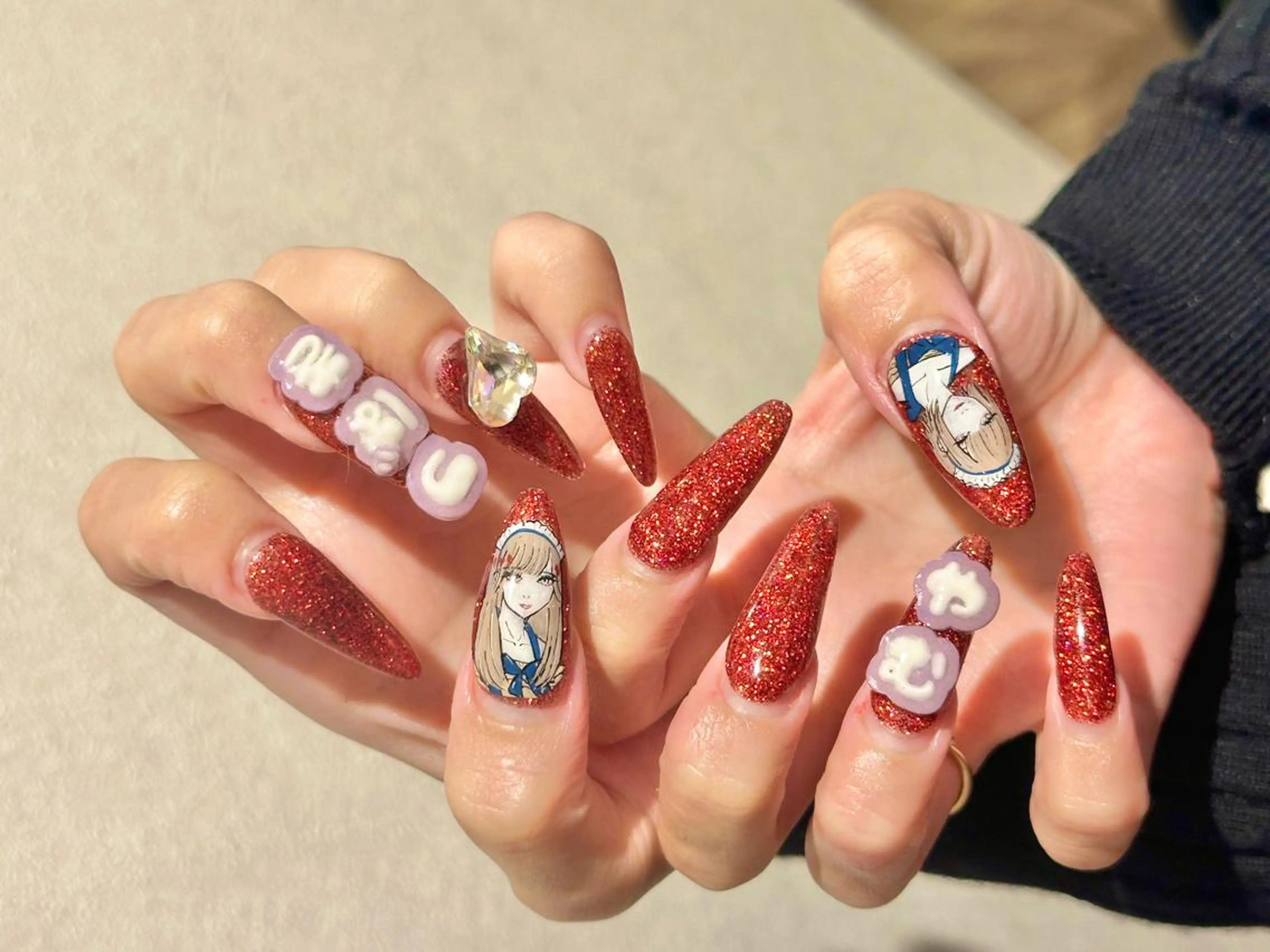 ネイル ロングネイル メンズネイル 持ち込み スカルプネイル ハンドネイル Bianca名駅 🪼店長sagawaのネイルデザイン