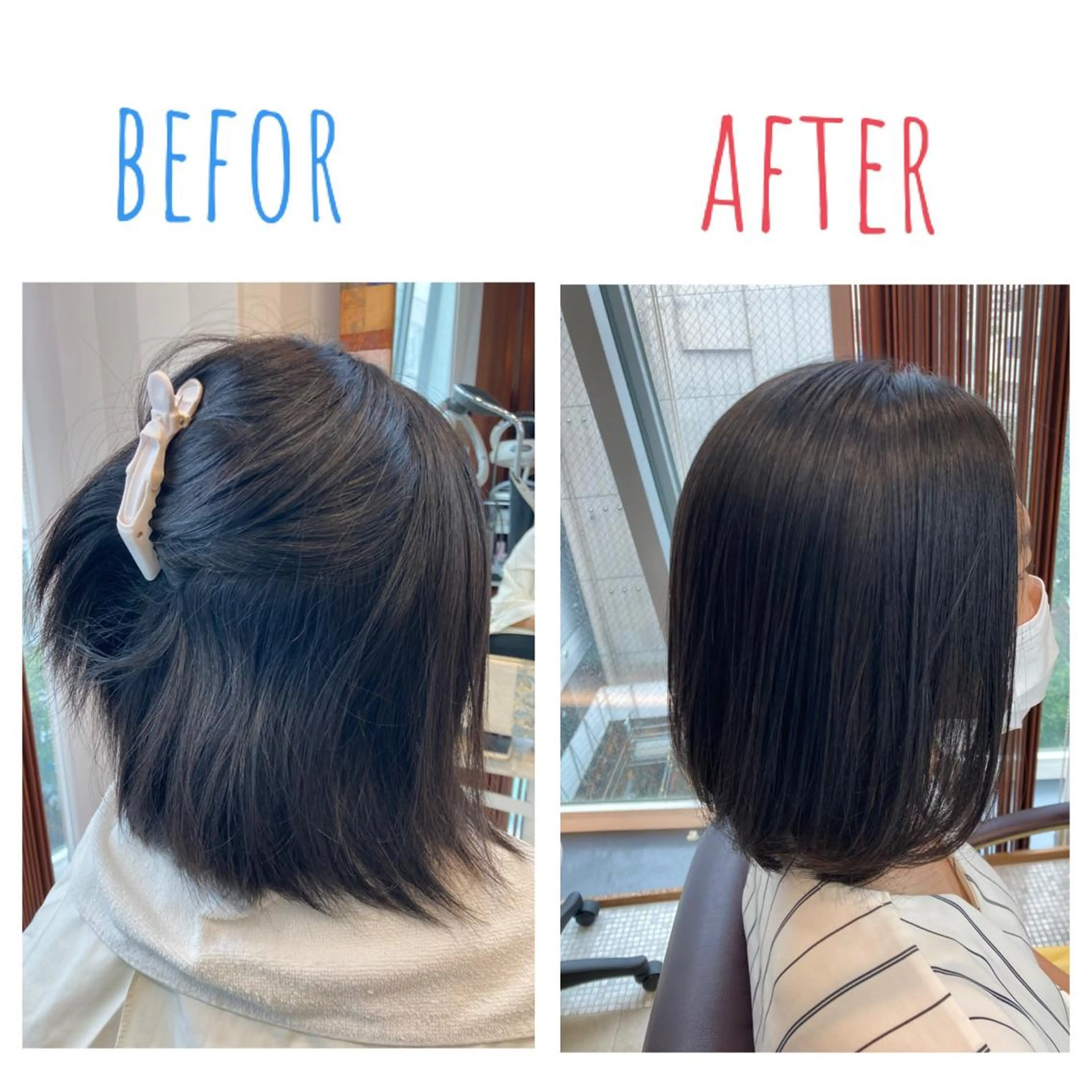 ミディアム 縮毛矯正 GOSSIP所属・GOSSIP信国 瑞絵のヘアスタイル