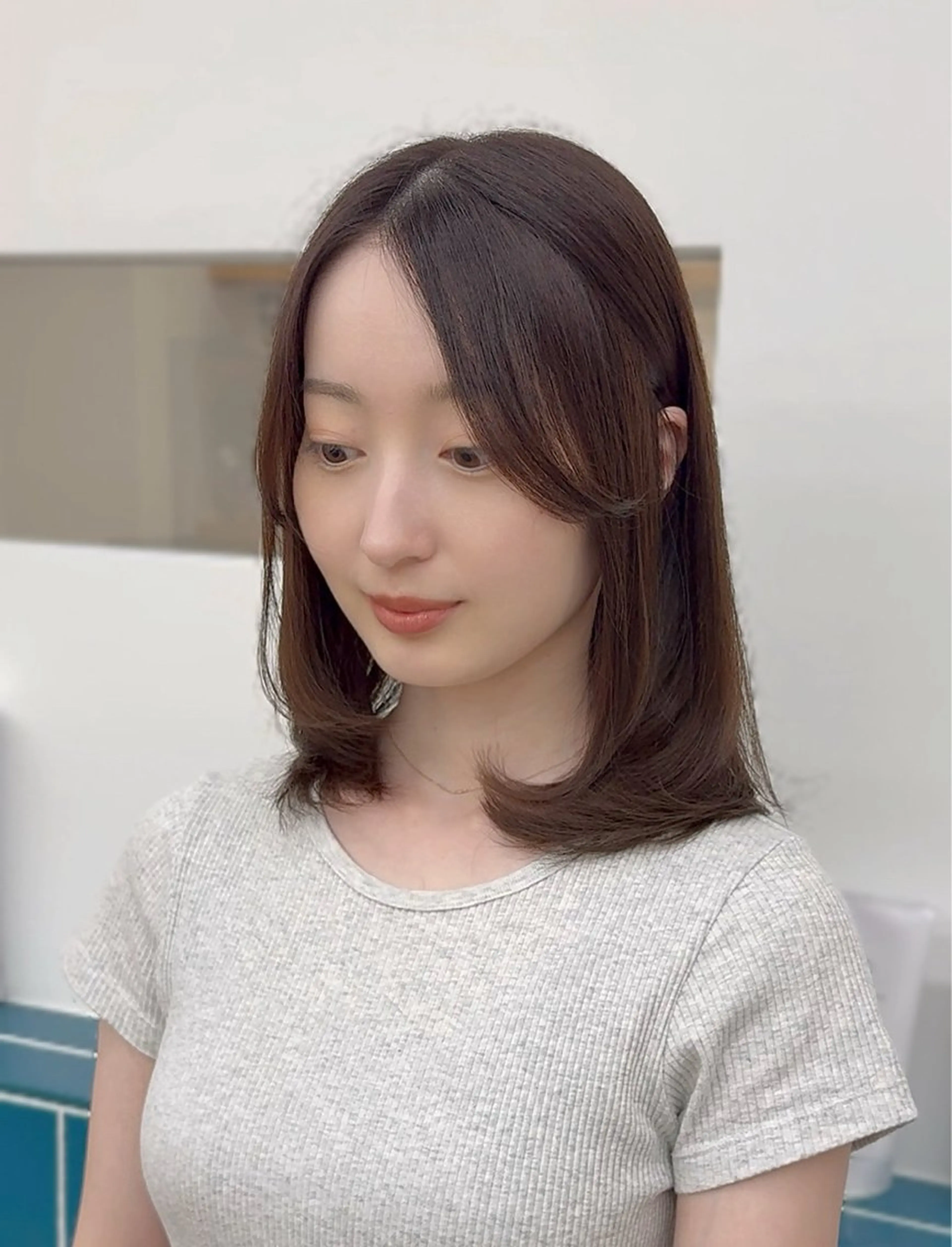 ミディアム ミディアムレイヤー レイヤーカット MEGULI所属・🌷ことみ🌷 仙台美容師🌷のヘアスタイル