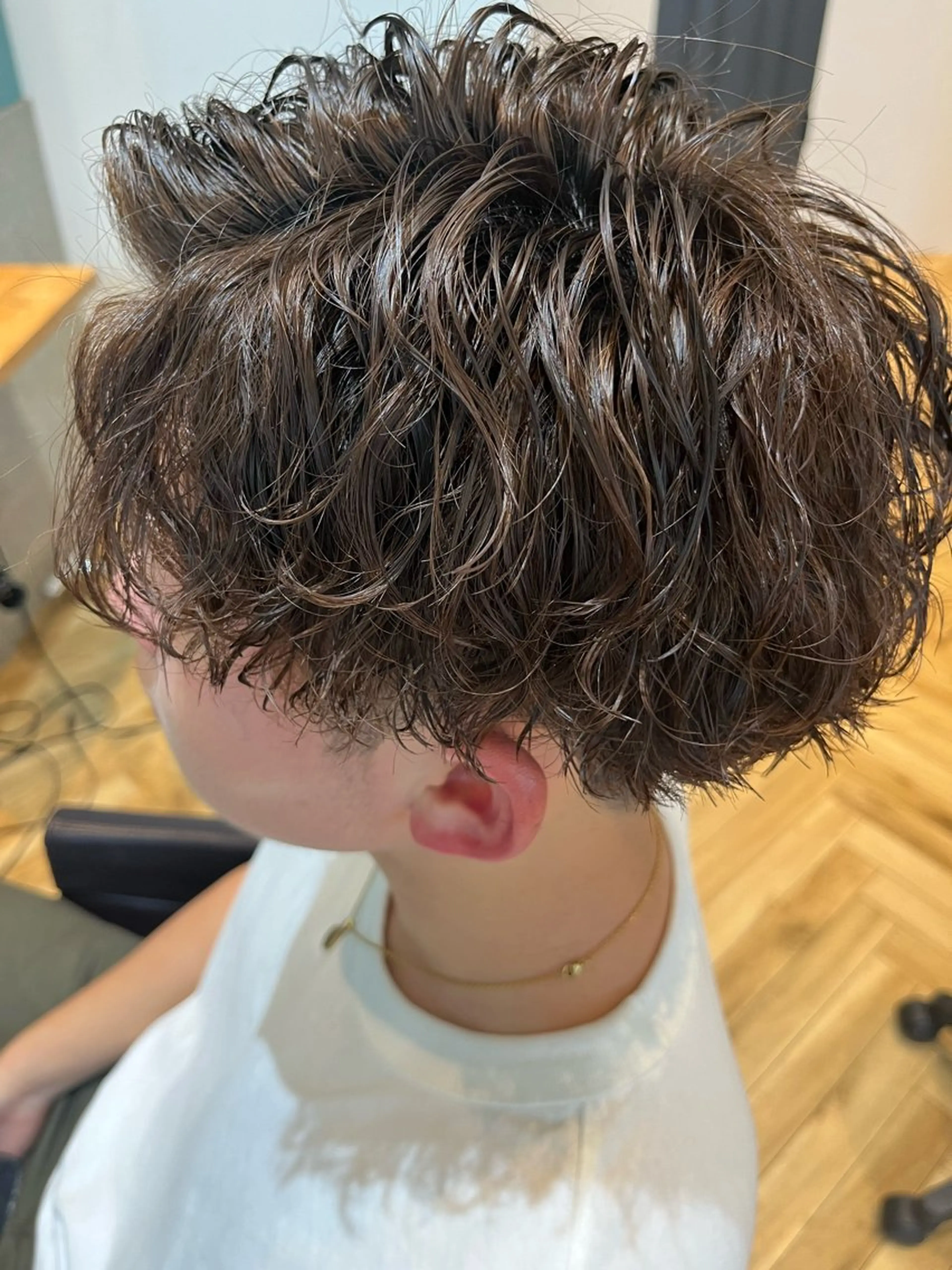 パーマ メンズ メンズハイライト メンズパーマ スペインカール スパイキーショート メンズツイストパーマ カット パーマ toledo8 by HEADLIGHT 横浜店所属・💇メンズパーマ💇 木村賢司のヘアスタイル