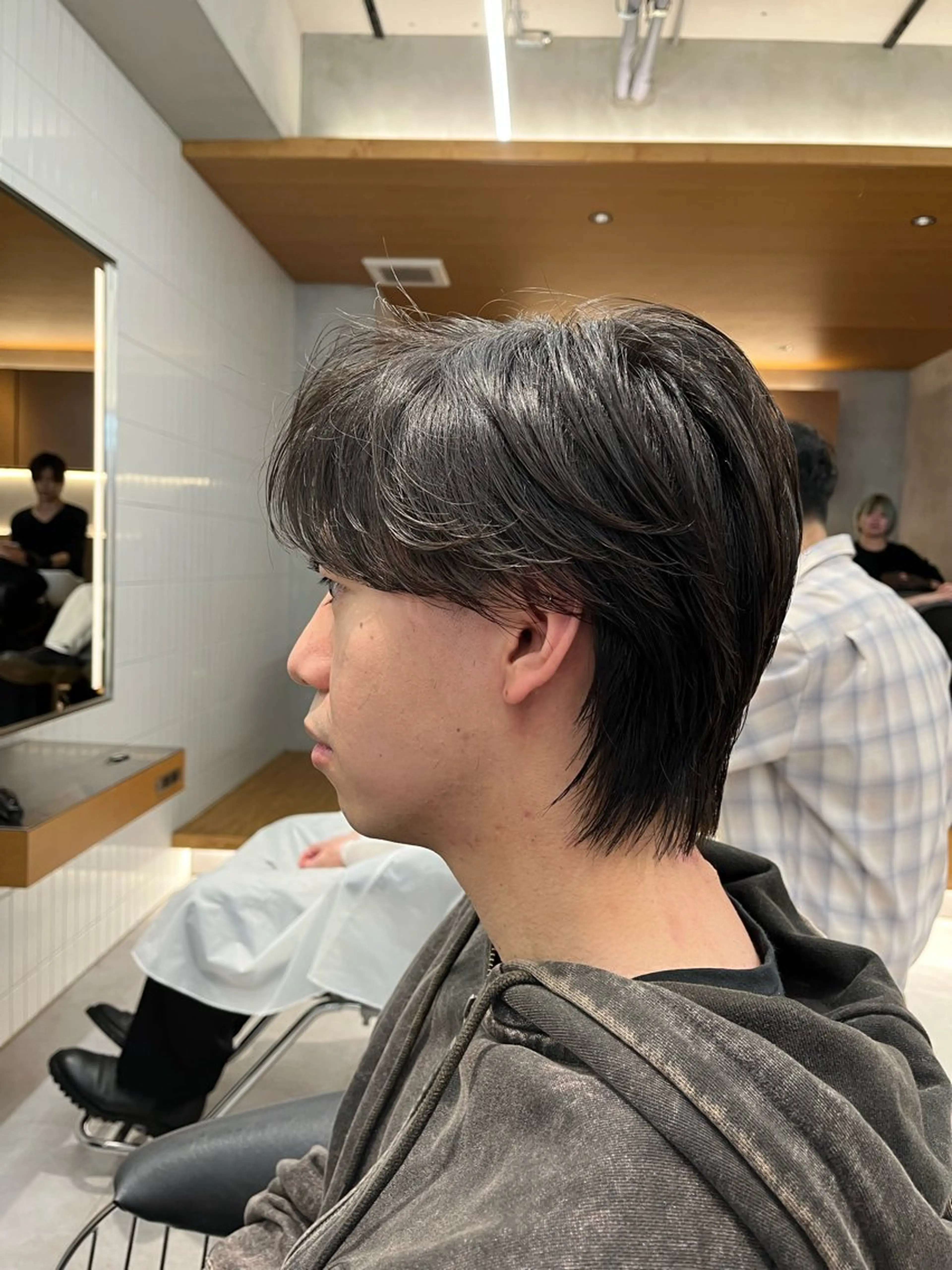 ショート ウルフカット🐺 センターパート🌈のヘアスタイル