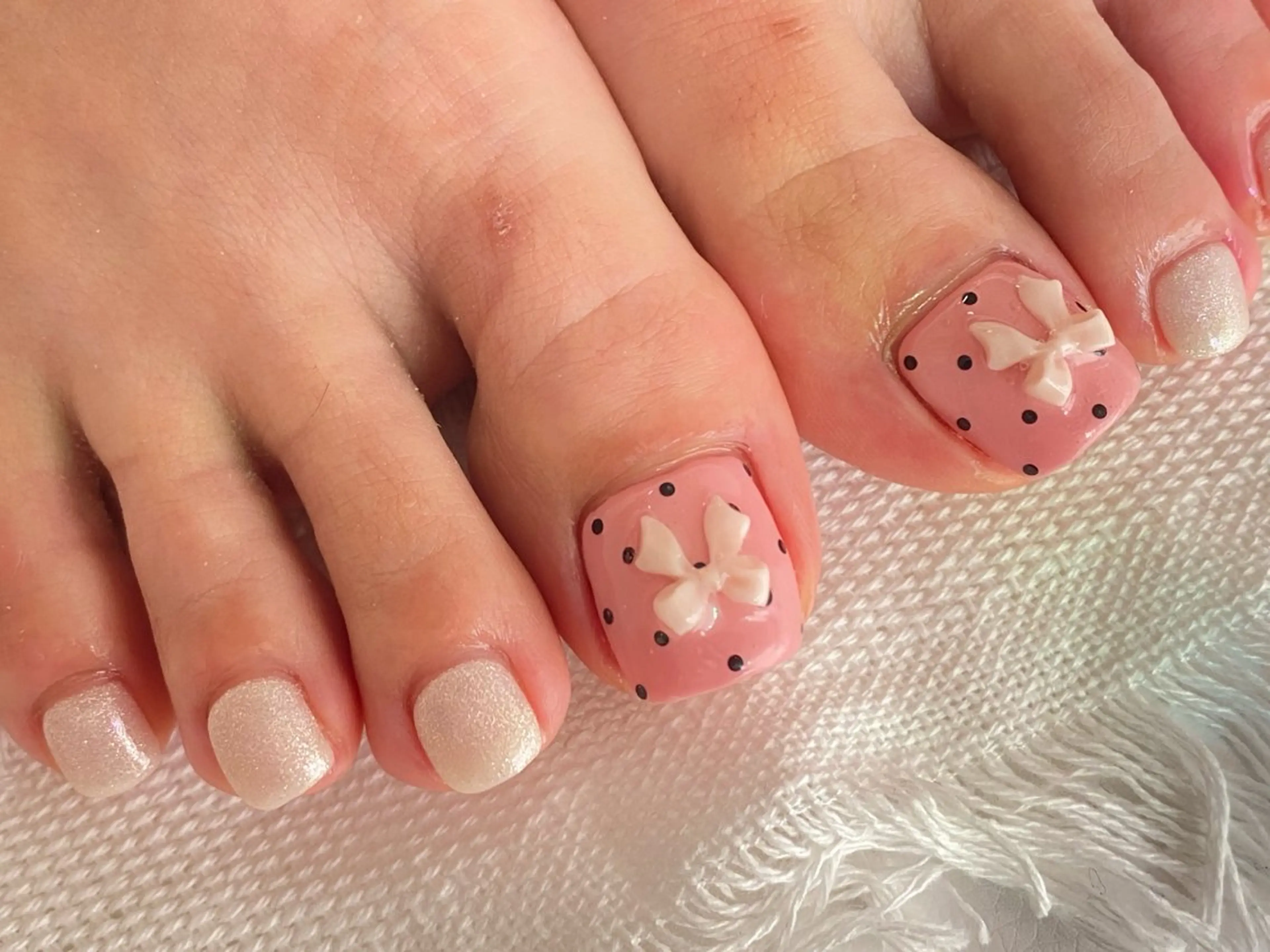 【フットネイル】持ち込みデザインコース120分　初回オフ込み¥17500の写真