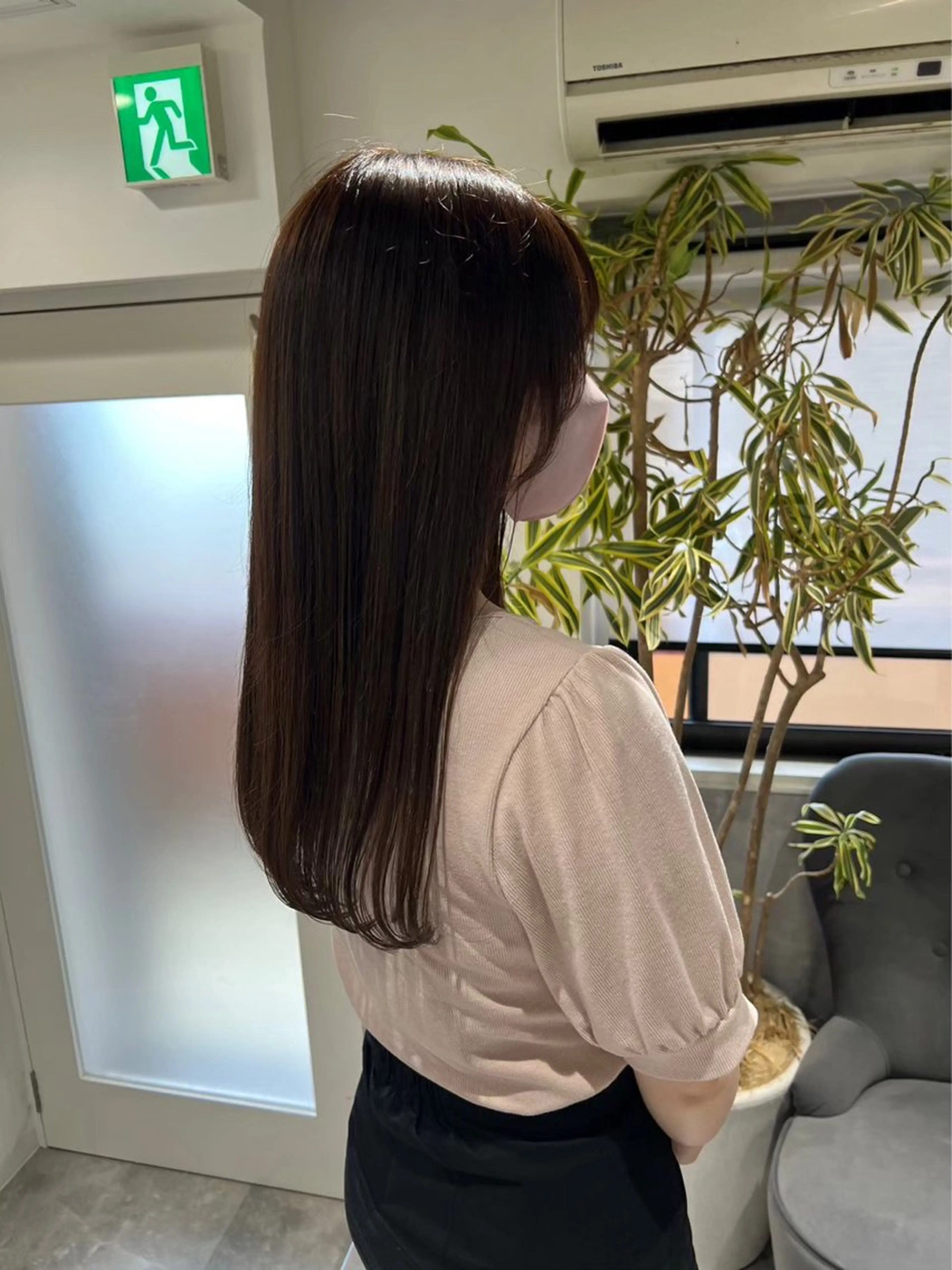 ロング カラー ブラウンカラー ピンクカラー ピンクブラウン TOMONA👑 GiseL梅田店のヘアスタイル