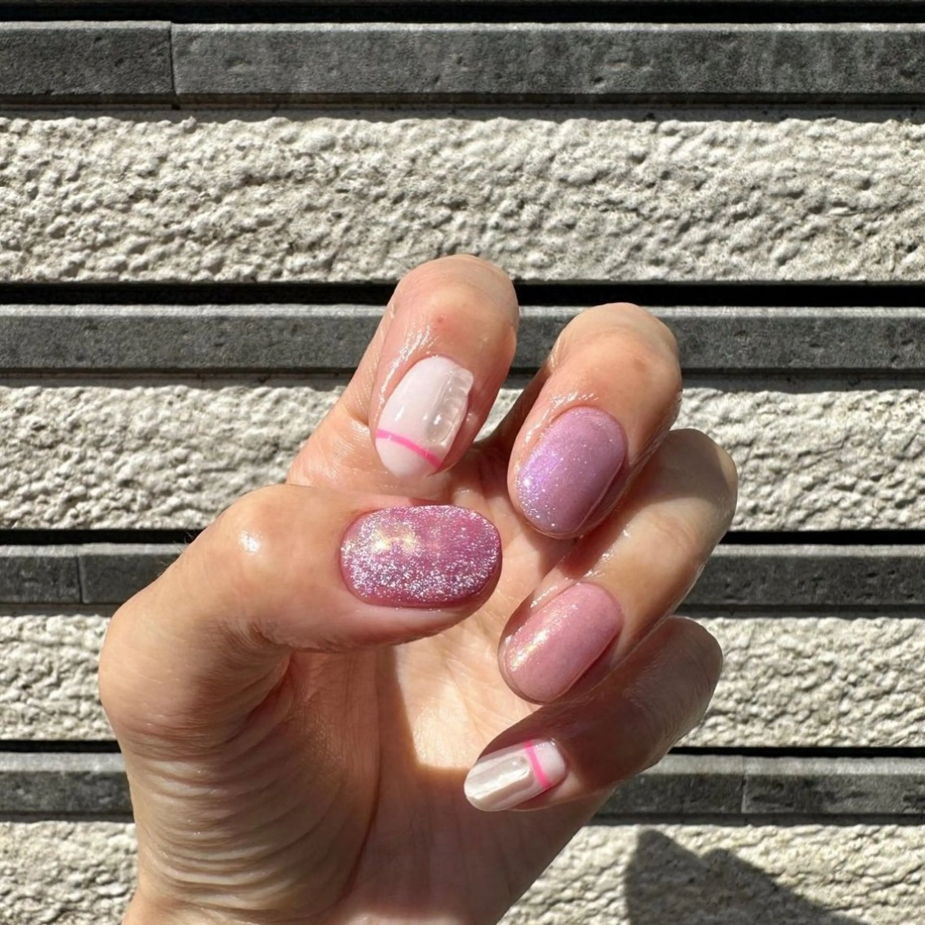 ネイル オーロラネイル ジェルネイル マグネットネイル ミラーネイル 🪞KAPE NAIL 🪞のネイルデザイン