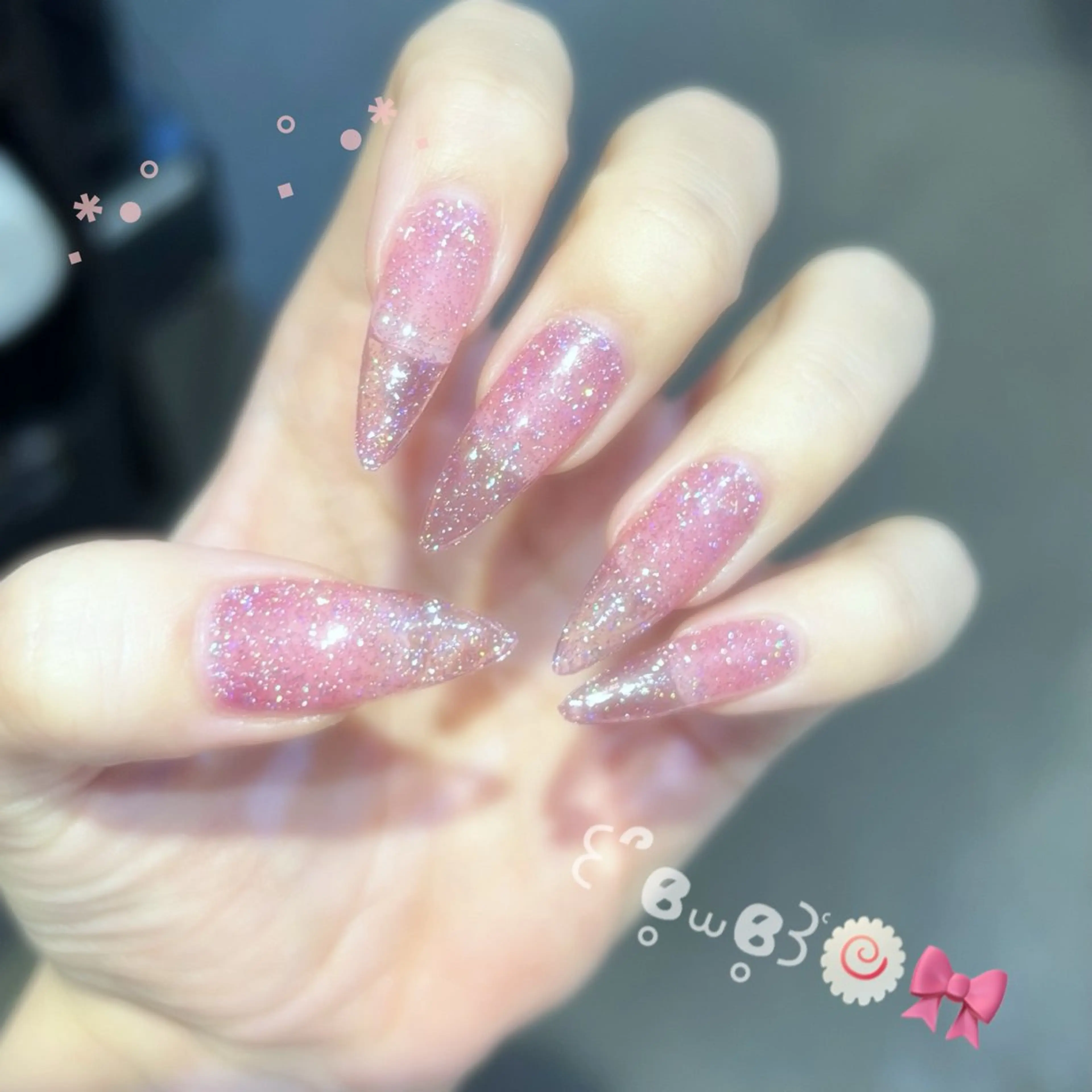 ネイル ネイルチップ .꒰ঌtenten ໒꒱·̩͙．のネイルデザイン