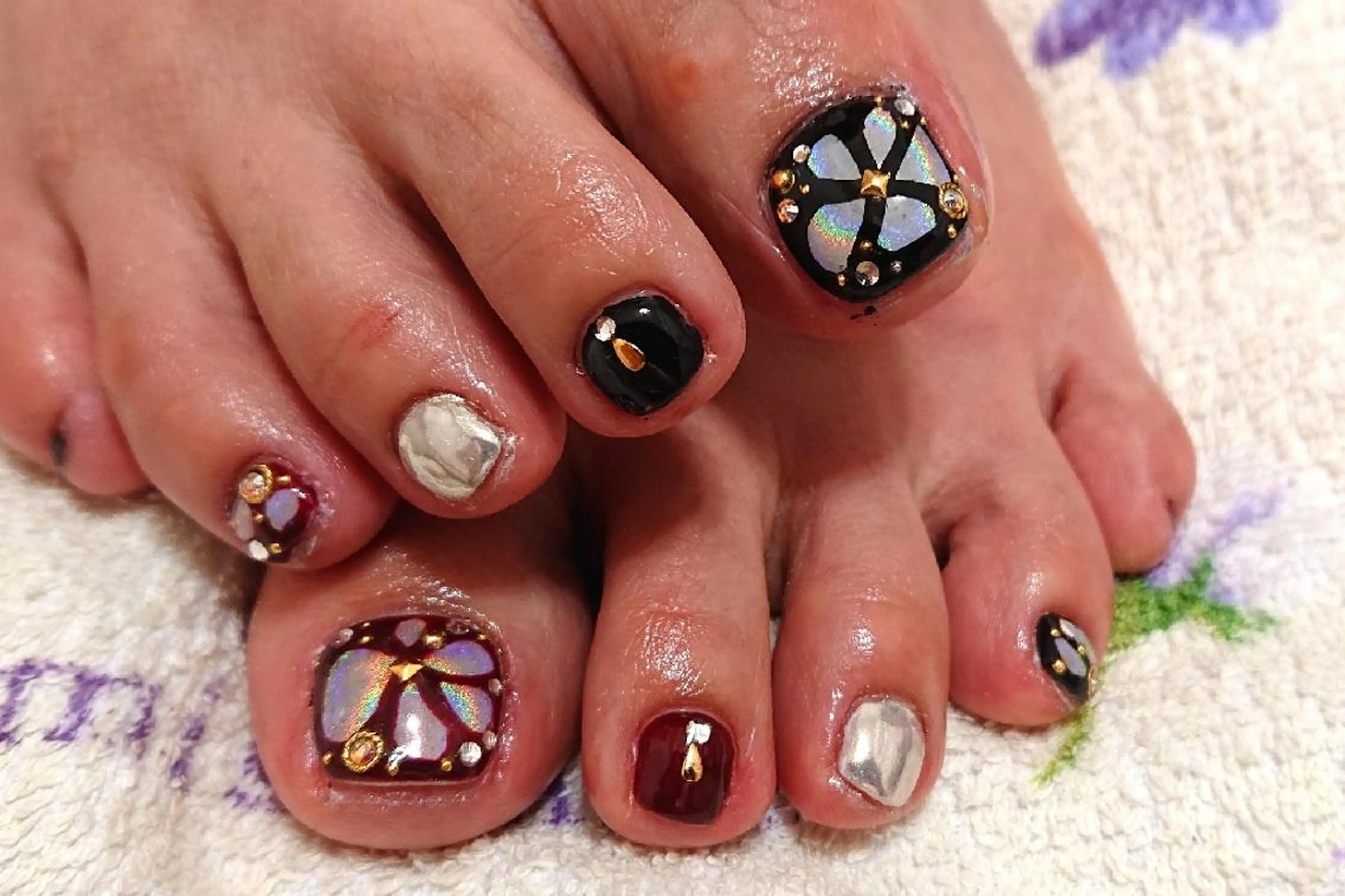 ネイル アートネイル フットネイル ジェルネイル あんきち    のネイルデザイン