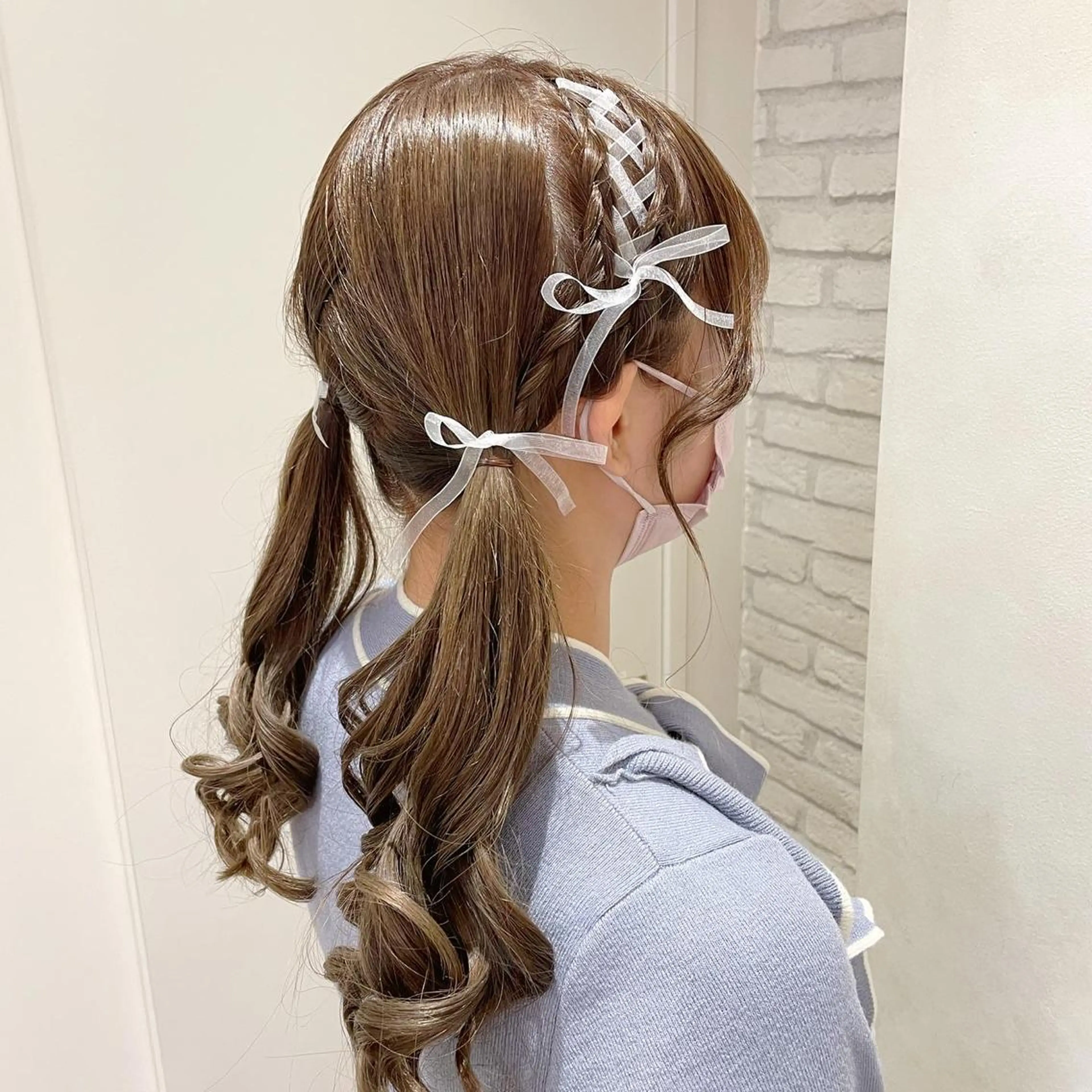 ロング ヘアアレンジ ツインテール エクステ/ハイトーン 🐏☁️miminaのヘアスタイル