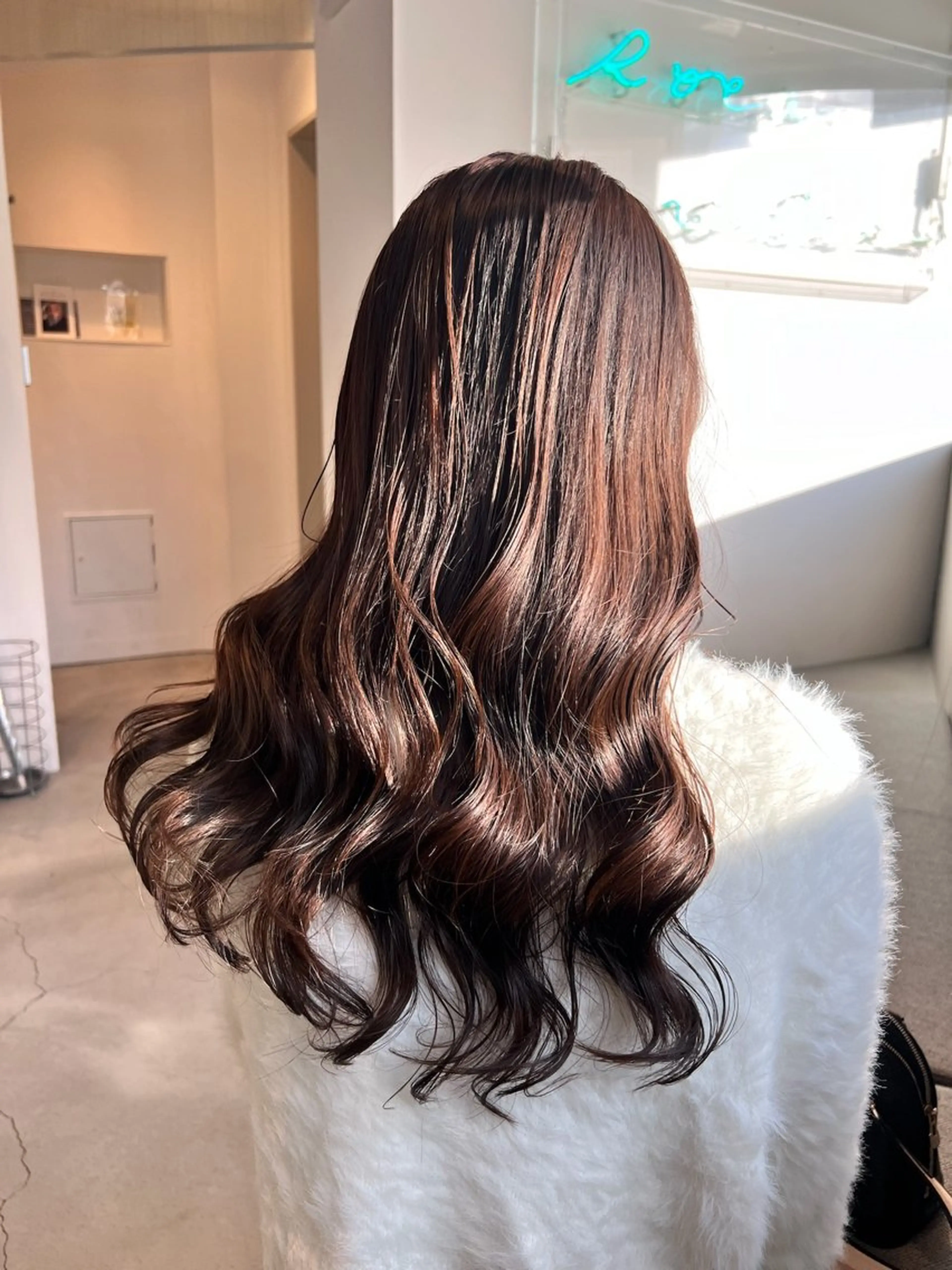 ロング カラー カット ヘアカラー トリートメント 🌐👽フクイ キララ🌎💎のヘアスタイル