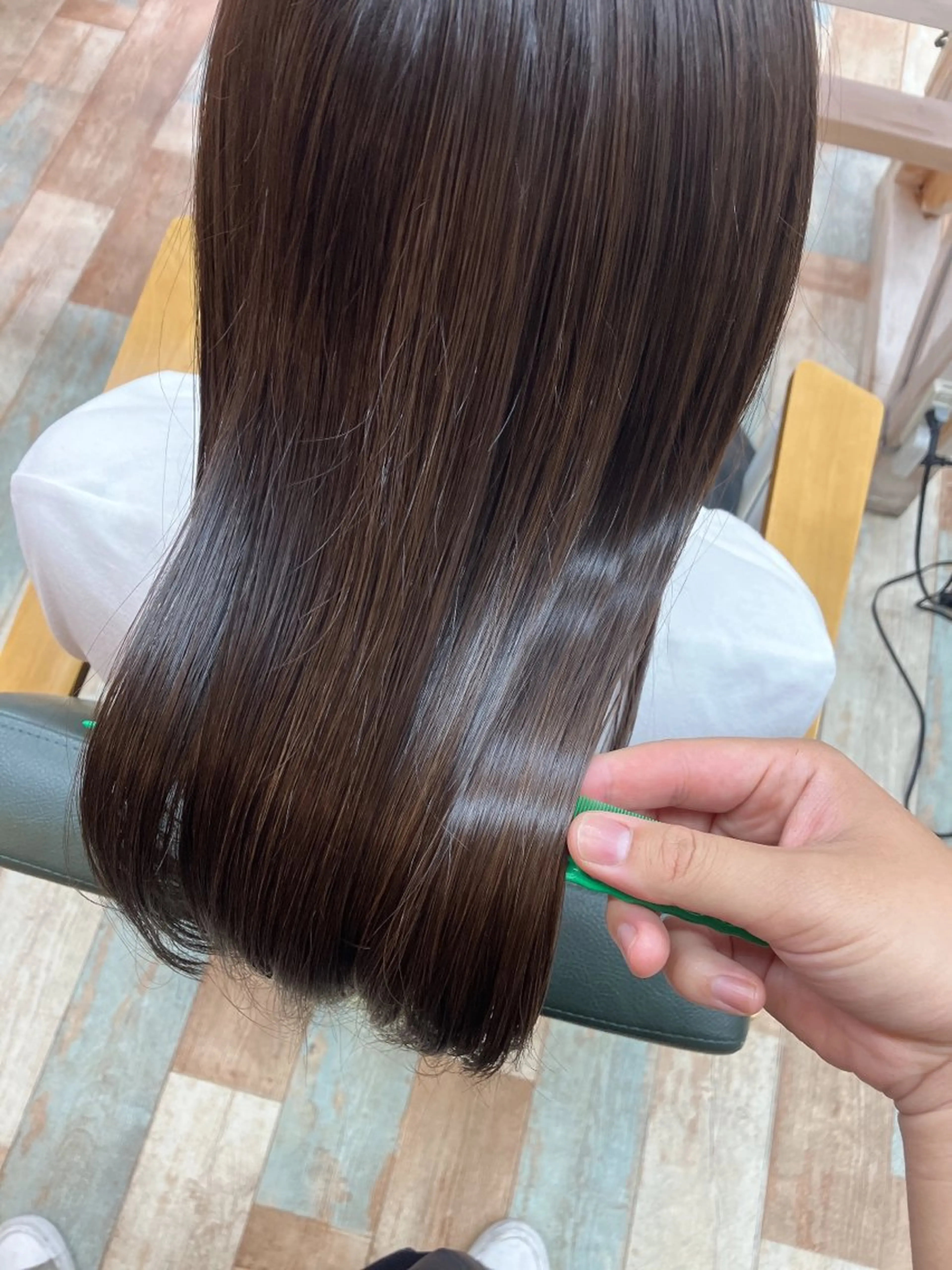 ロング 髪質改善 door white hideのヘアスタイル