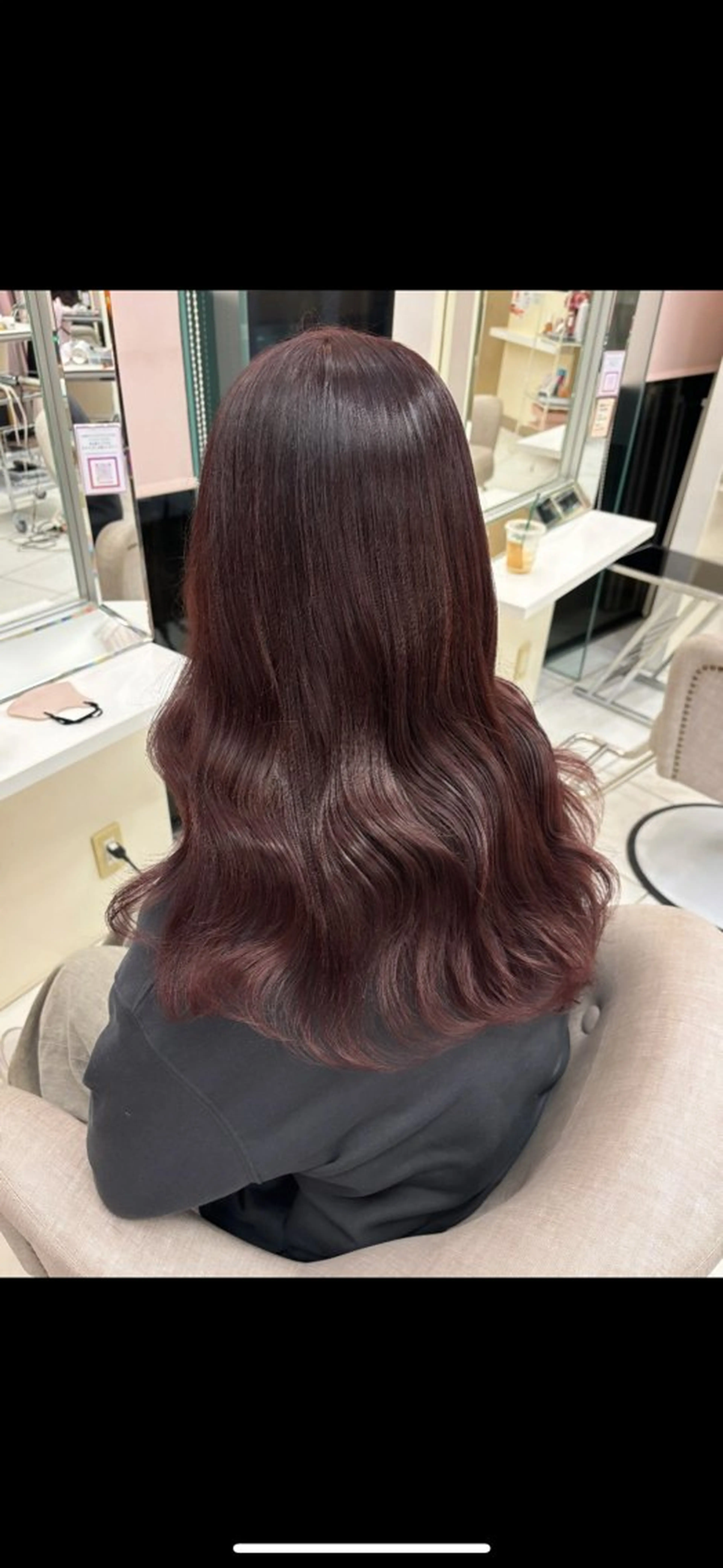 セミロング カラー ヘアアレンジ ピンクカラー hair make MARIA所属・hari make maria/NANAのヘアスタイル