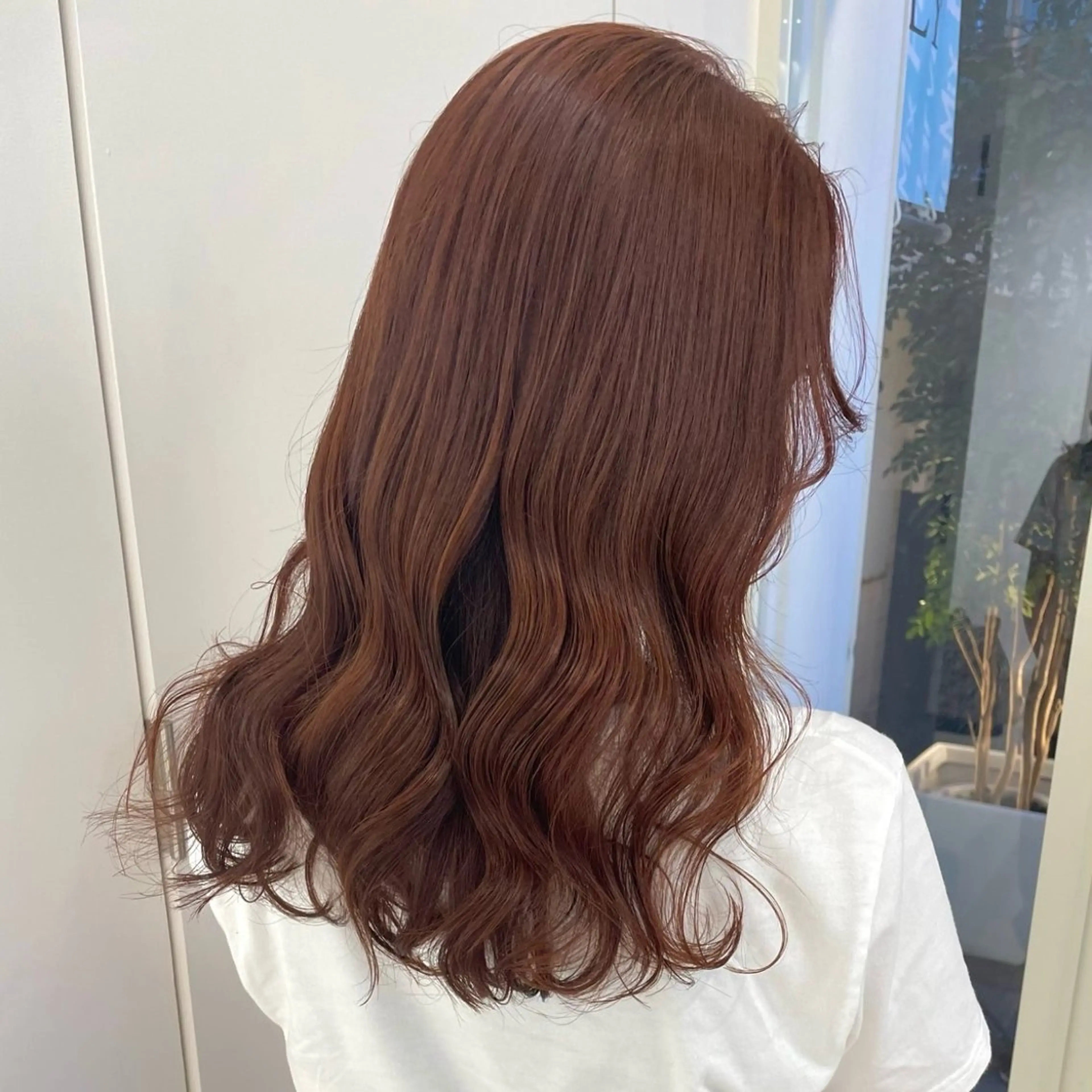 セミロング カラー ヘアカラー Parve Mix 森 美遥🇰🇷🩶のヘアスタイル
