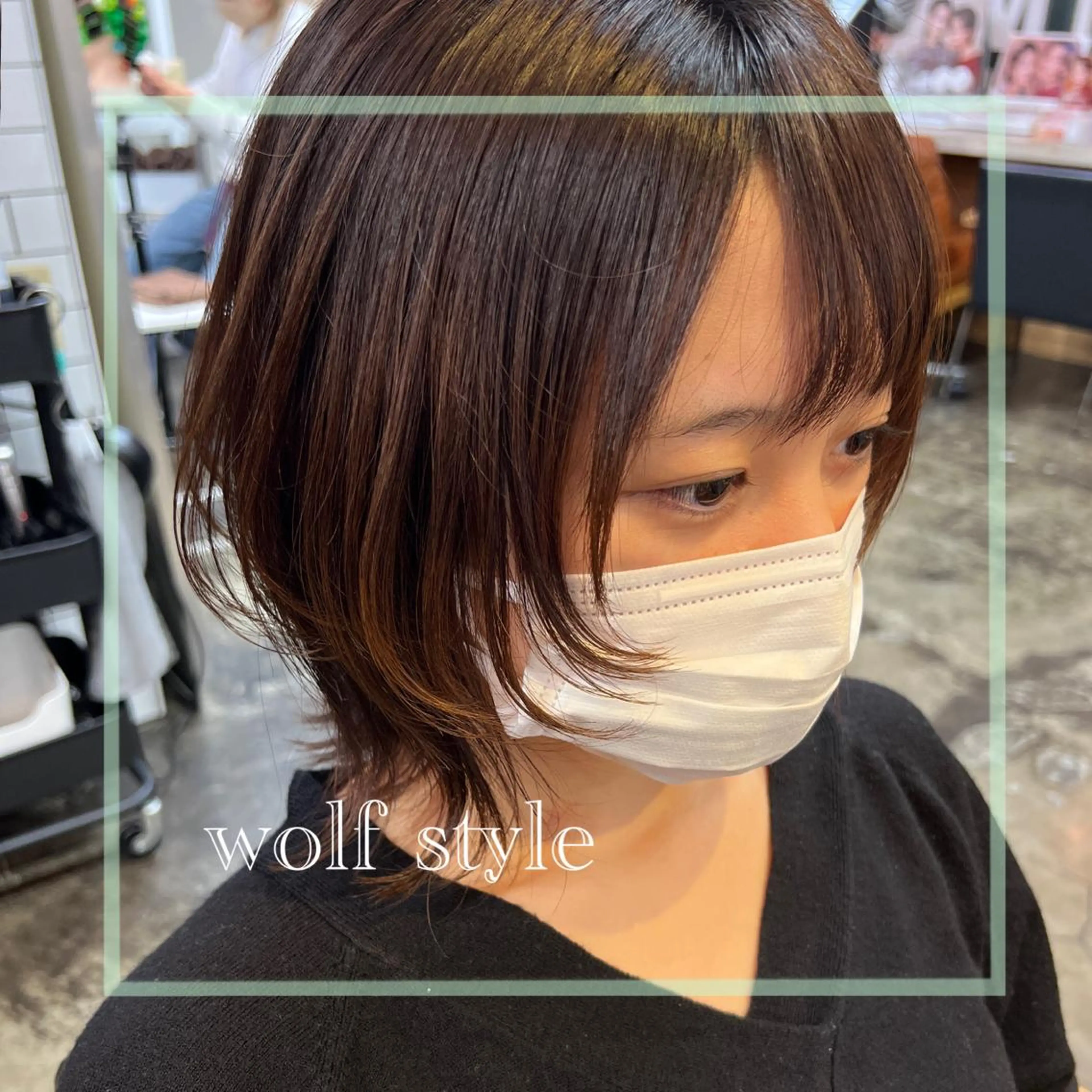 ショート くびれヘア 顔周りカット 小顔カット ウルフカット 🌸MaNO aya🌸のヘアスタイル