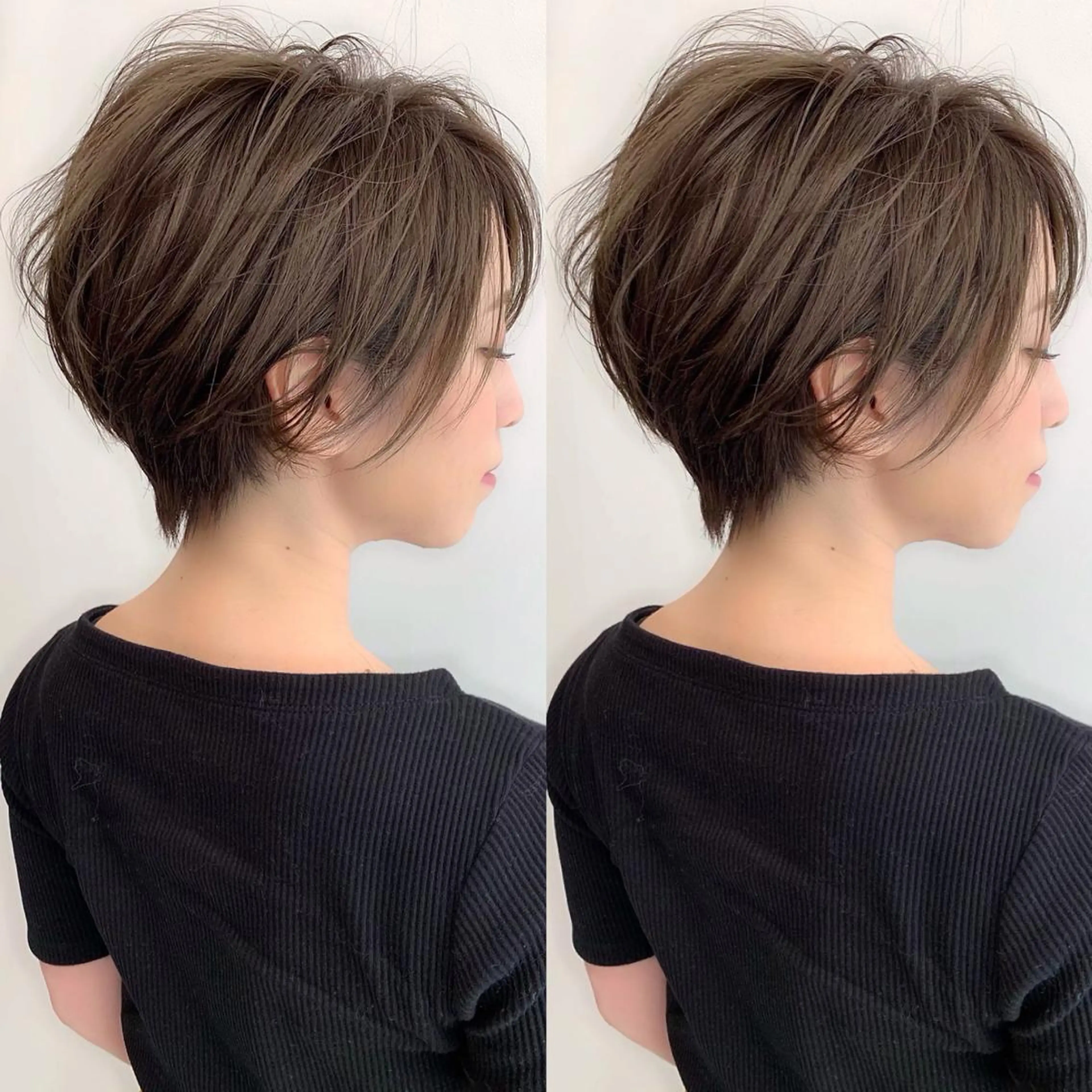 ショート カラー キッズ ネイル マツエク・マツパ ハンサムショート ショートヘア ショートネイル 👑ボブ、レイヤー 心斎橋/高城涼也のヘアスタイル