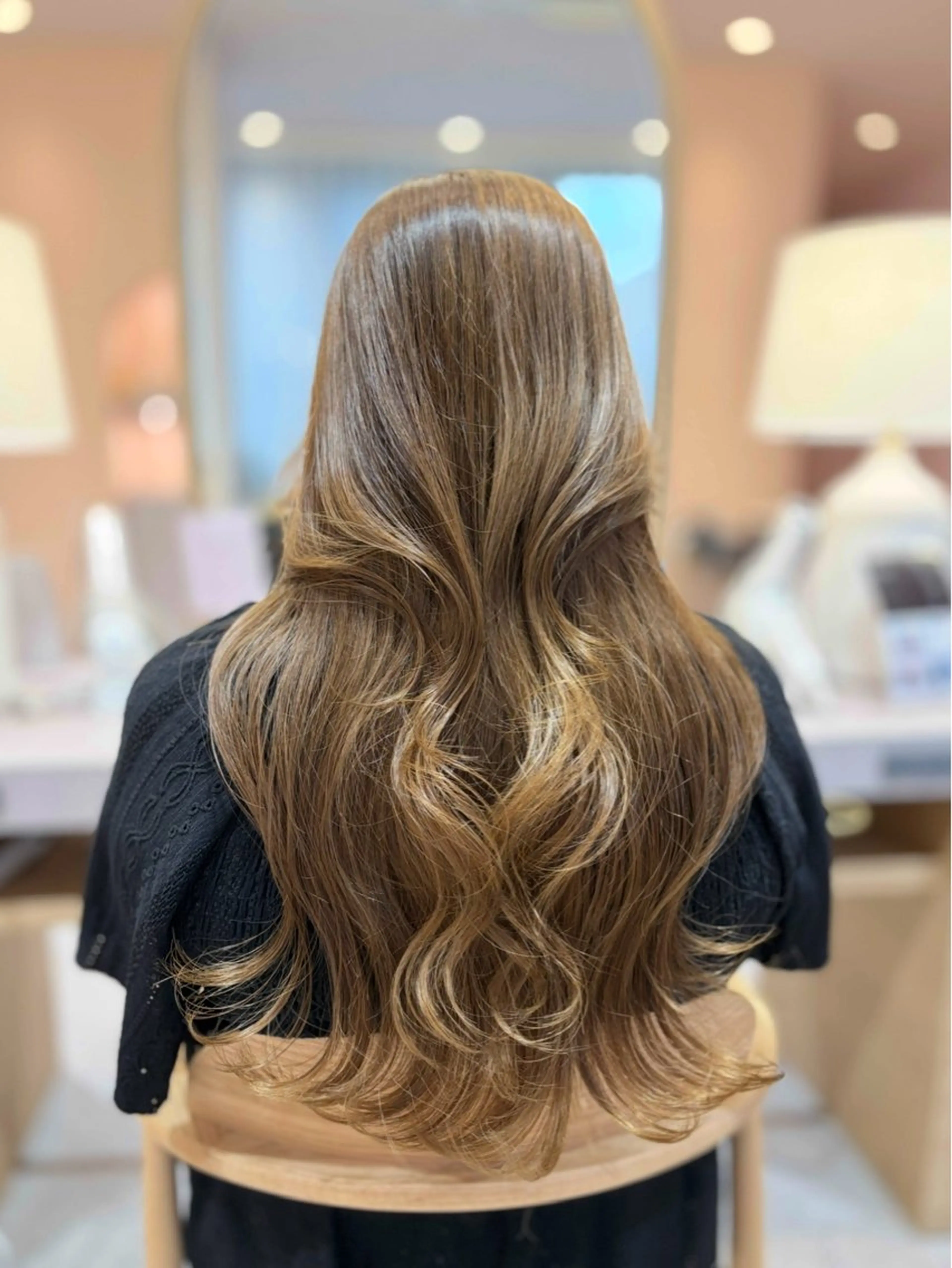 ロング カラー ベージュカラー ハイライトカラー ハイライト ヘアカラー トリートメント merc.谷本 澪のヘアスタイル