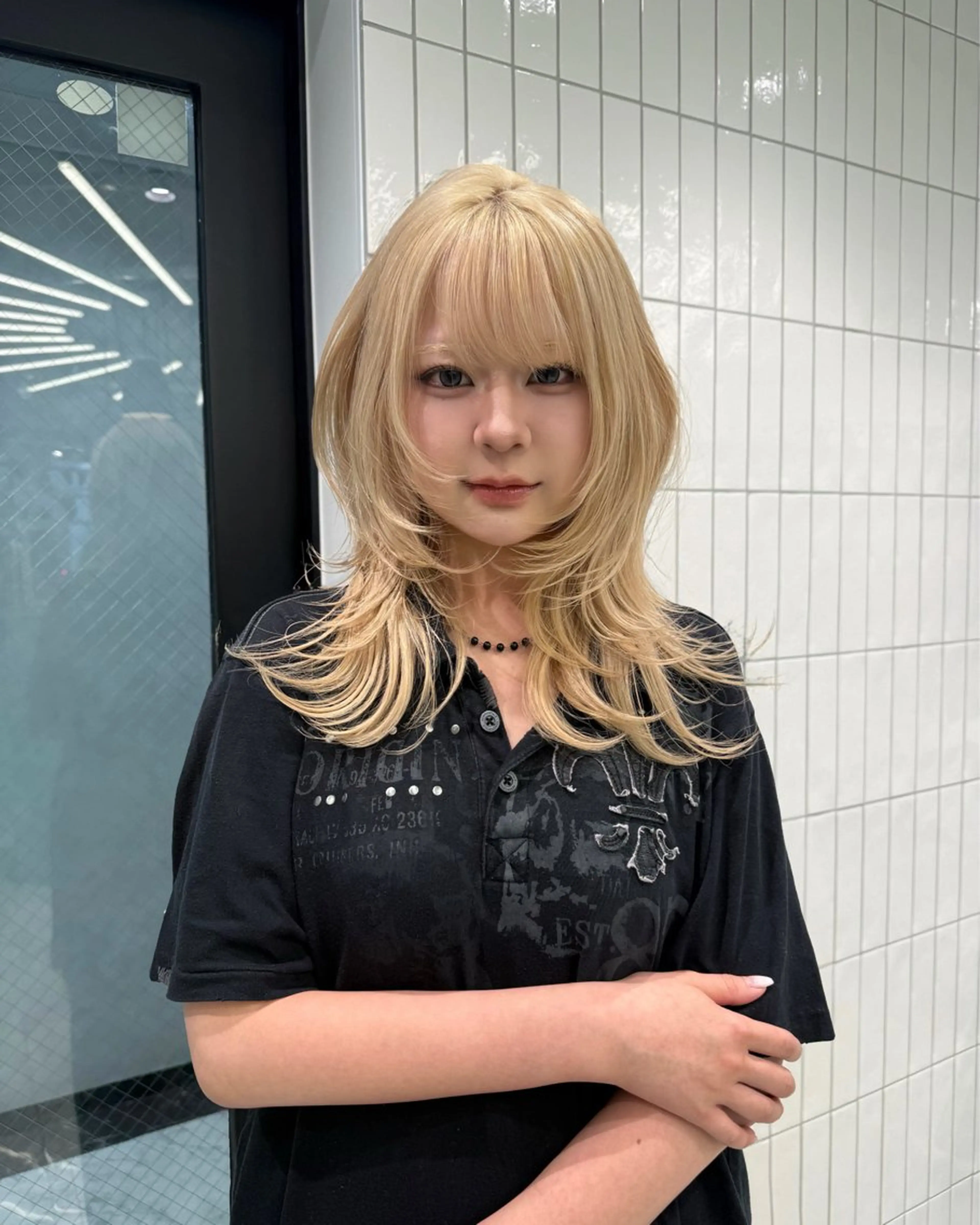 ロング レイヤーカット カット ヘアカラー 韓国風艶カラー 🇰🇷🩶/REIのヘアスタイル