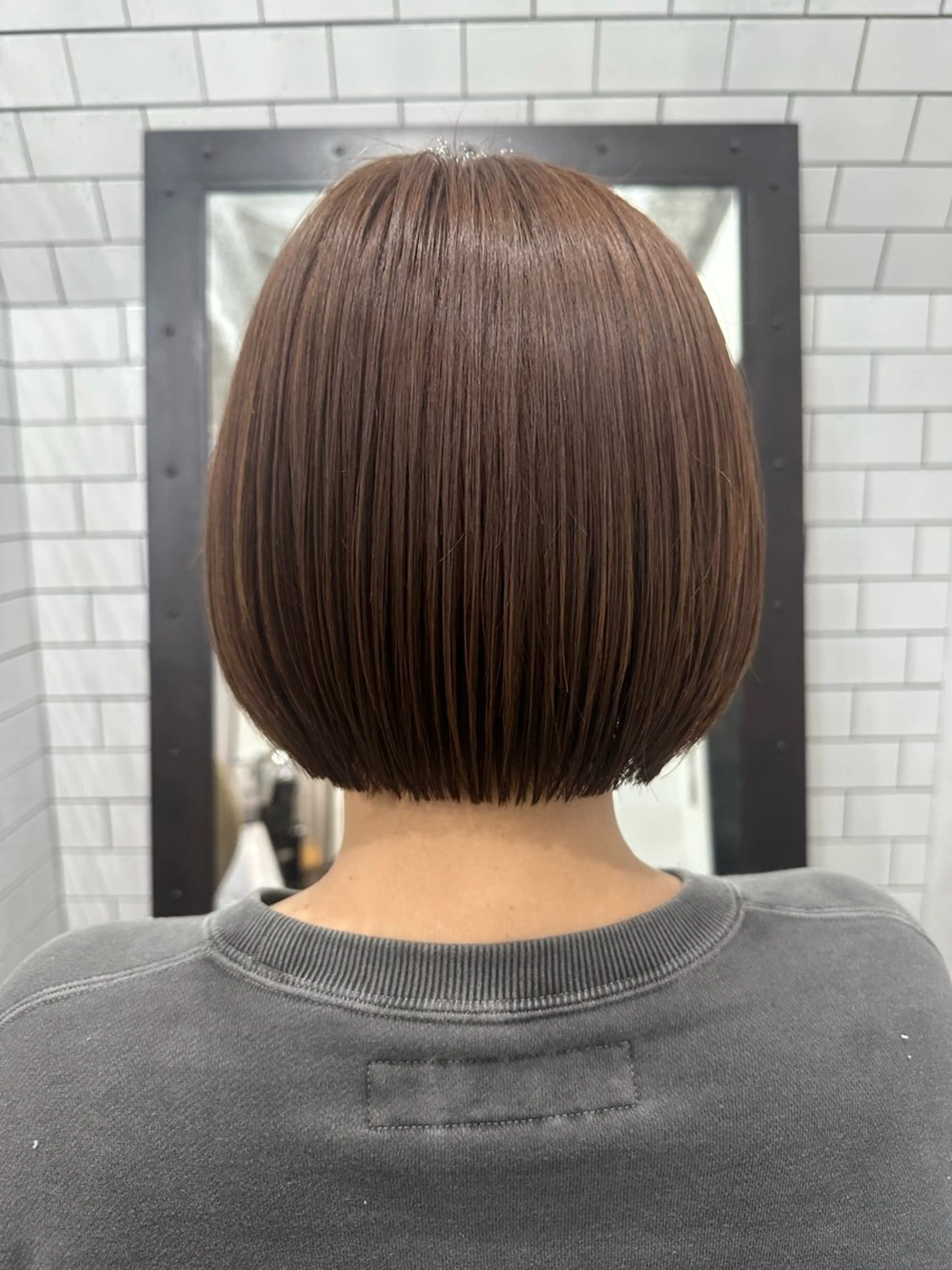 ショート カット 縮毛矯正 トリートメント 妙見 知洋のヘアスタイル