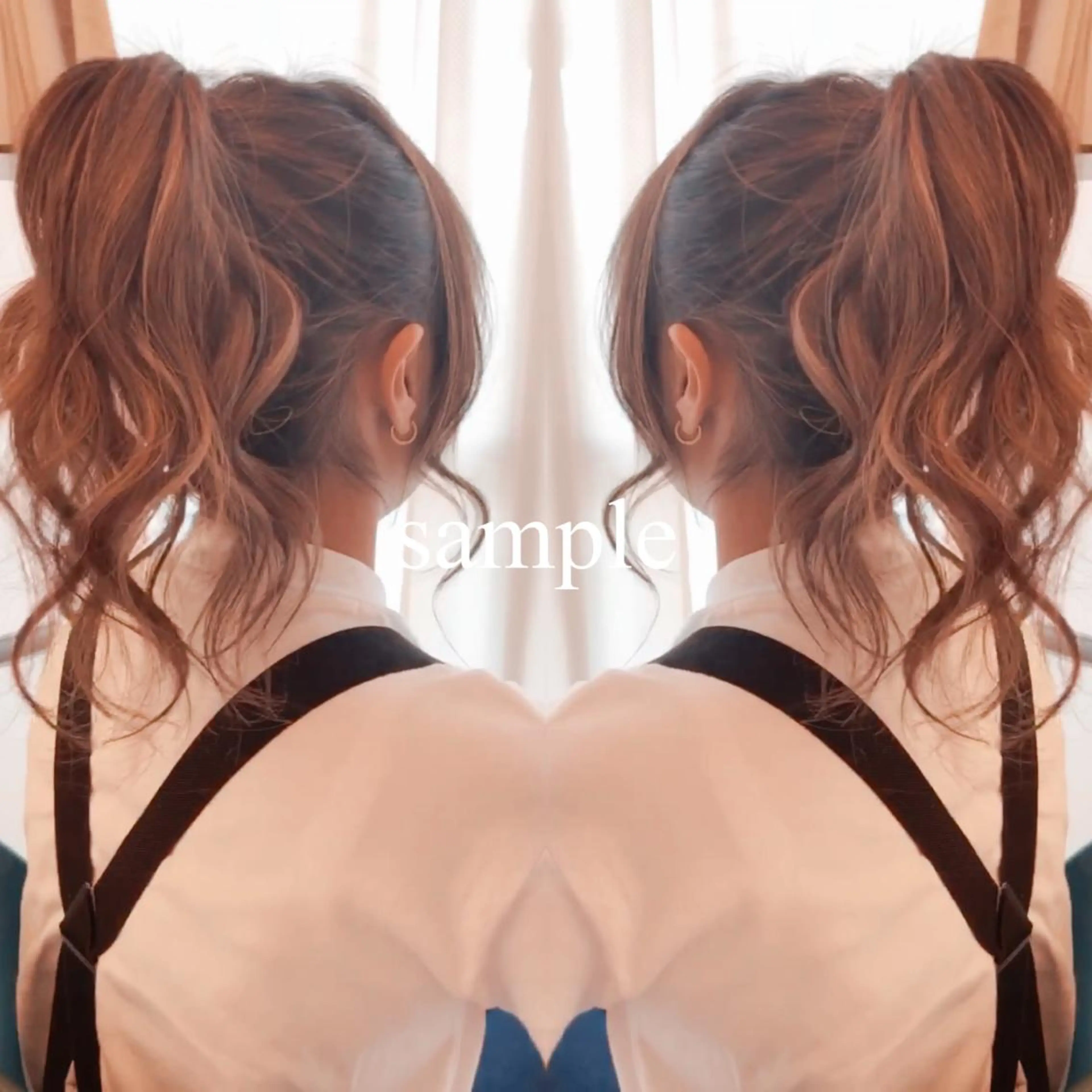 ロング カラー ヘアアレンジ カット ヘアカラー Richromatic所属・M Jのヘアスタイル
