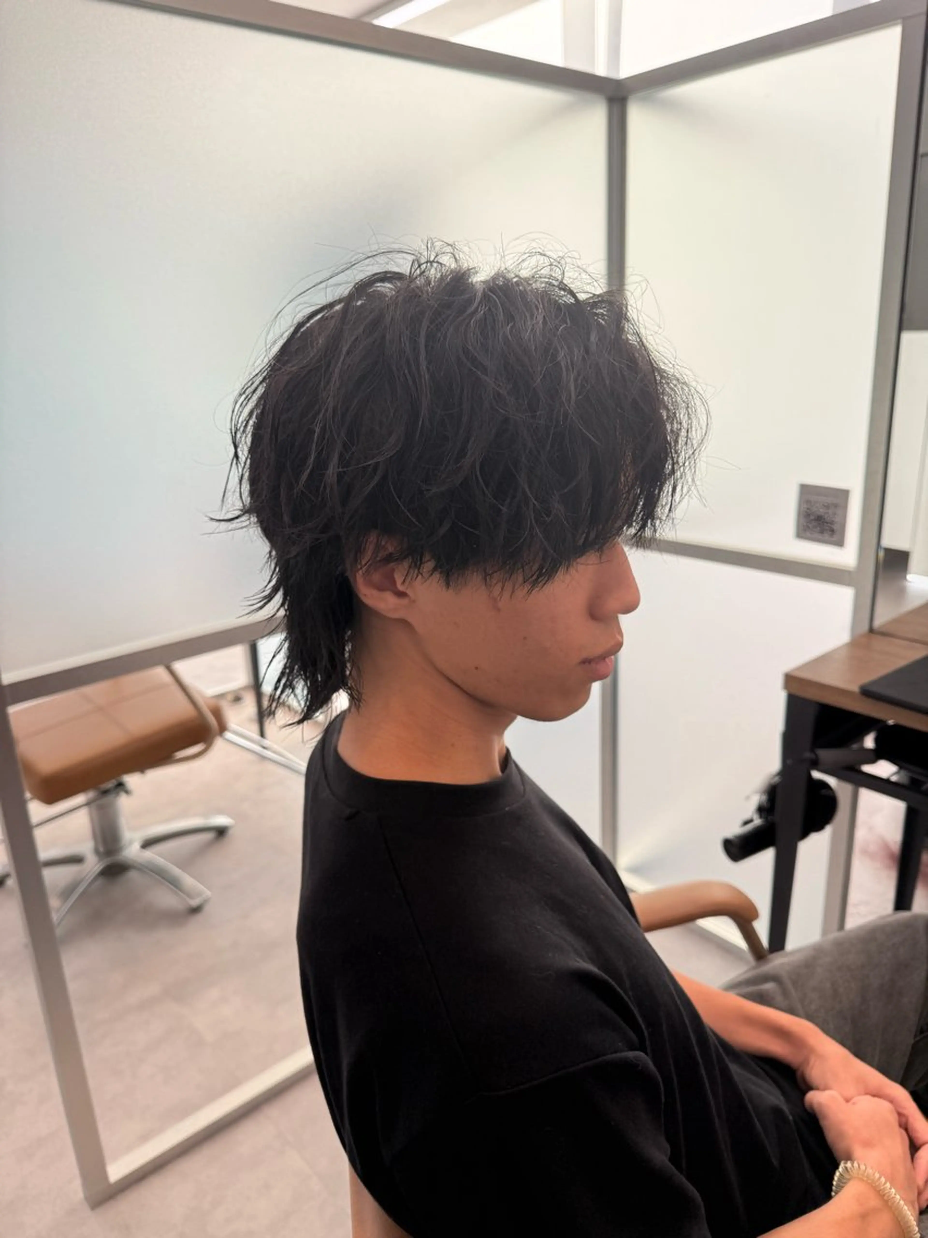 メンズカット+スタイリングレクチャーの写真