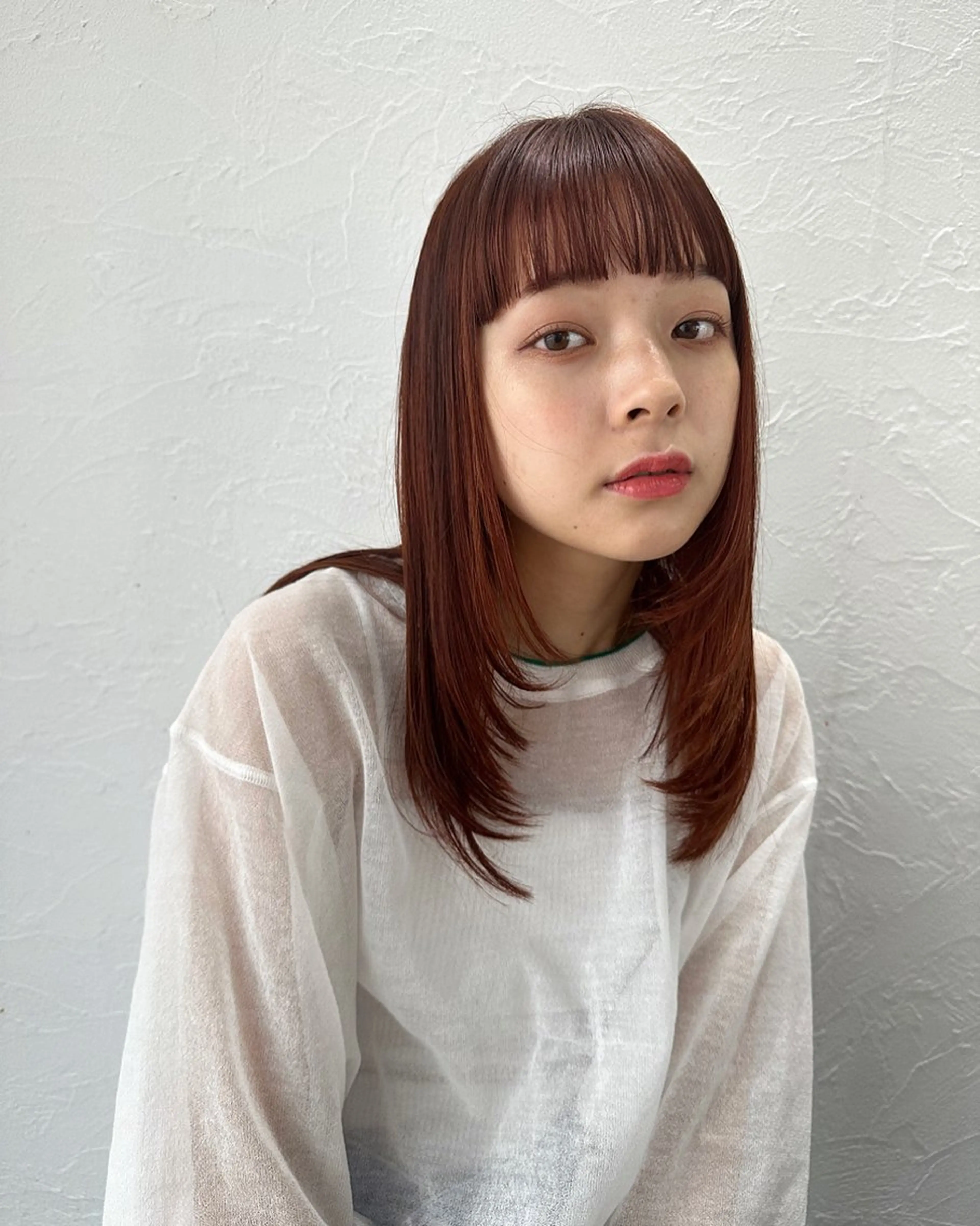 セミロング カラー 豊中駅2分 lilyのヘアスタイル