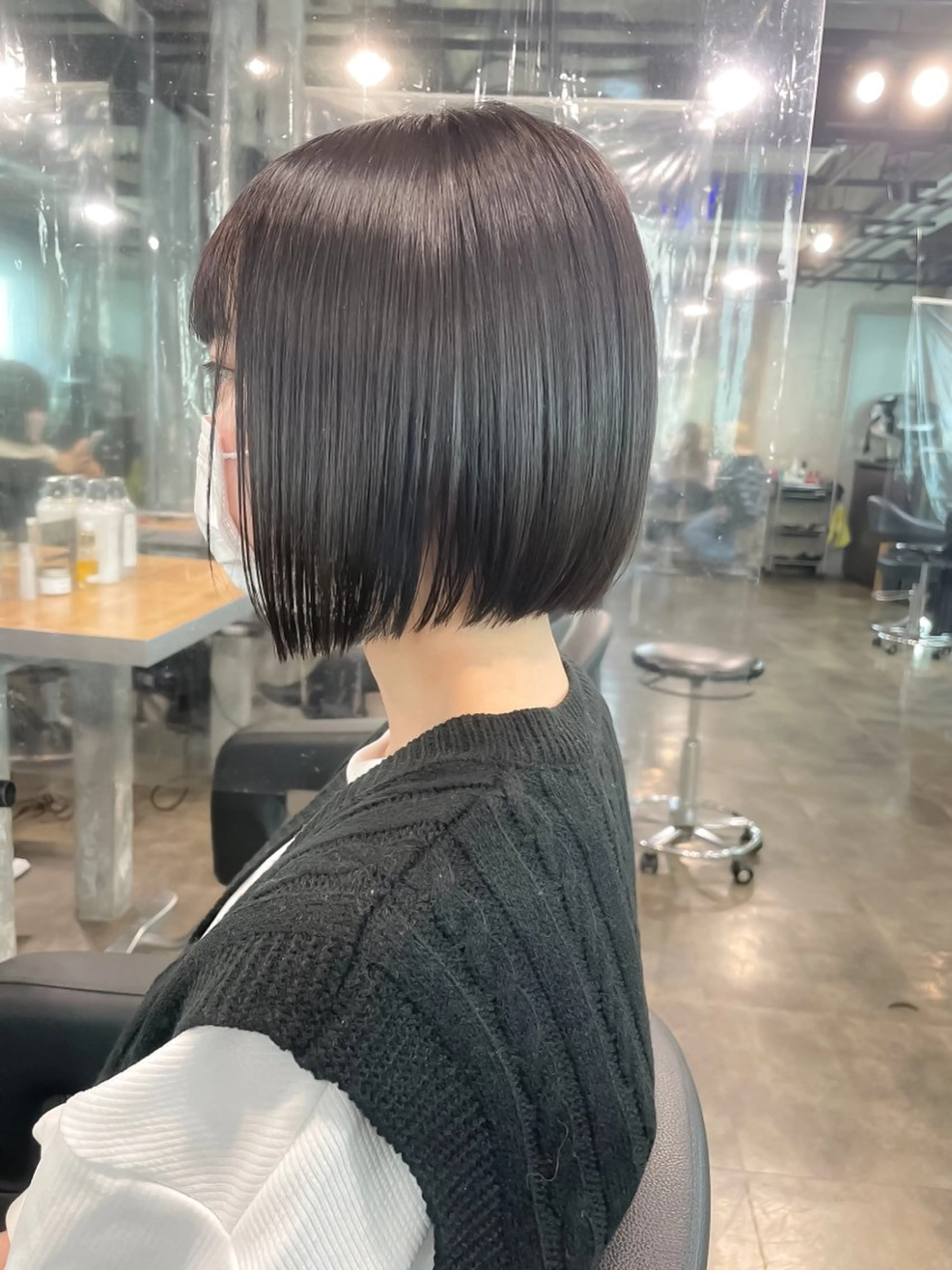 ショート カラー パーマ ヘアアレンジ メンズ 前下がりボブ ボブ 🫧ハイトーン🫧 TOPstylistのヘアスタイル