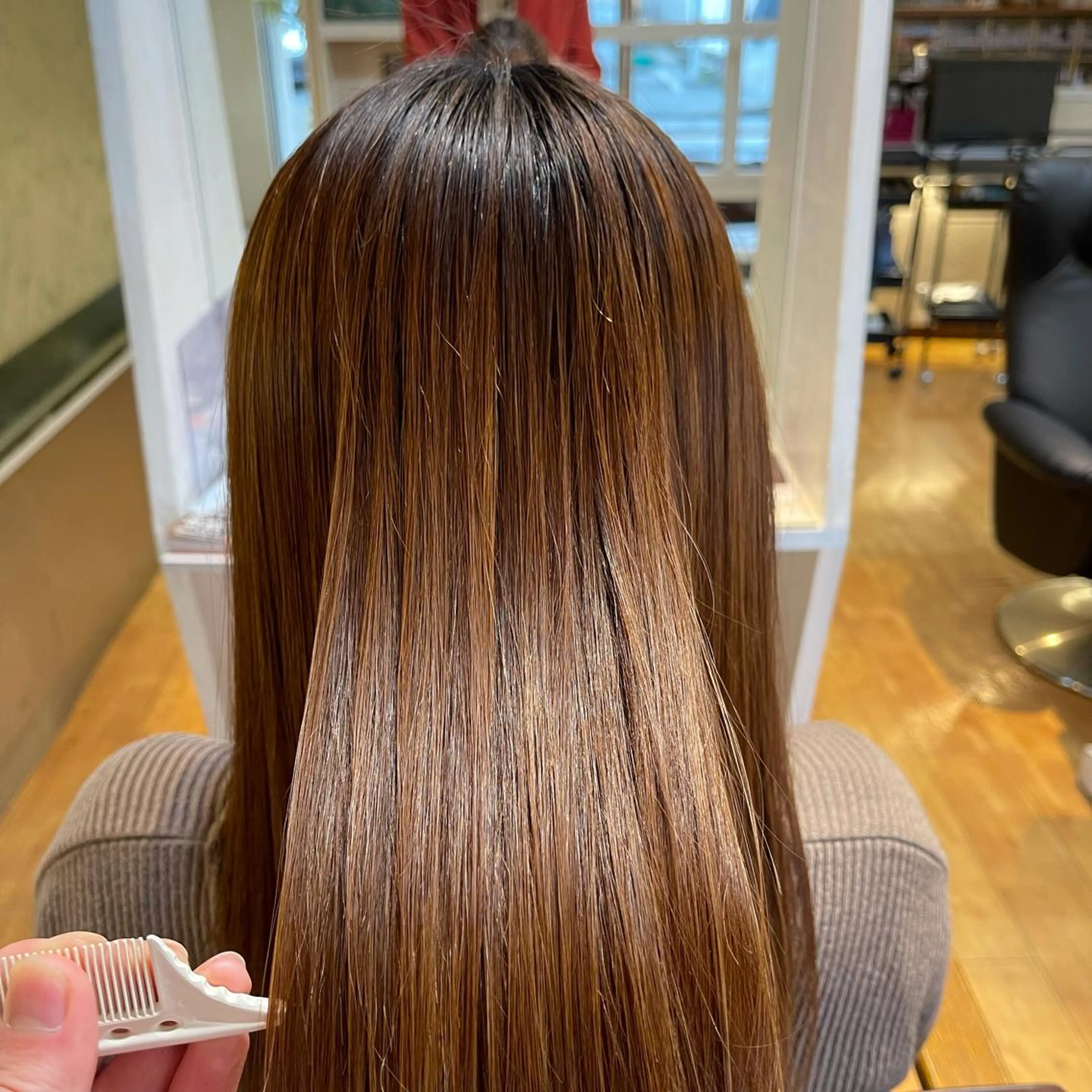 ロング 縮毛矯正 トリートメント BALANCE vivi バランス ヴィヴィ所属・梶谷 和希のヘアスタイル