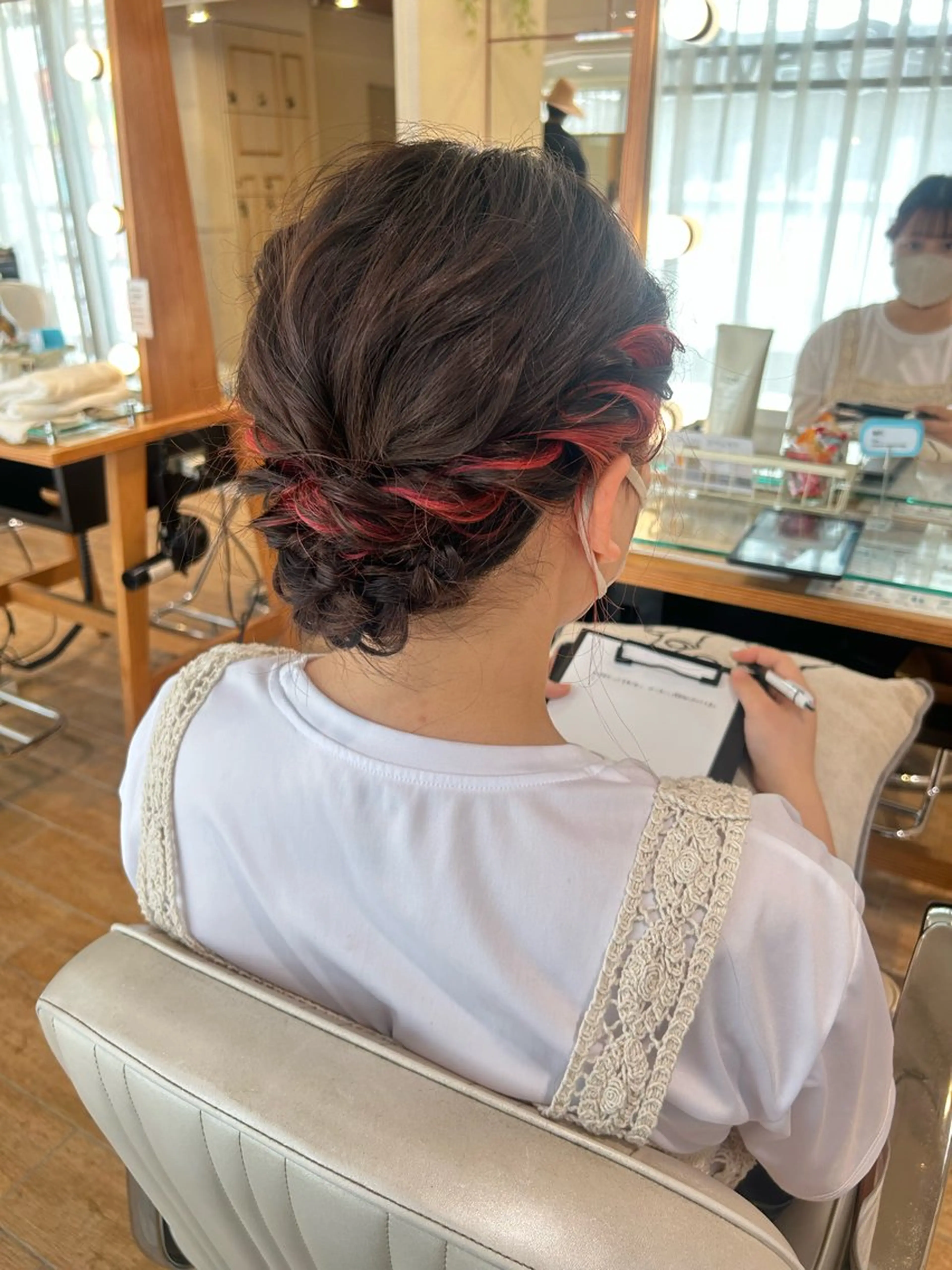 ミディアム ヘアアレンジ 優希 ／カットモデル募集中のヘアスタイル