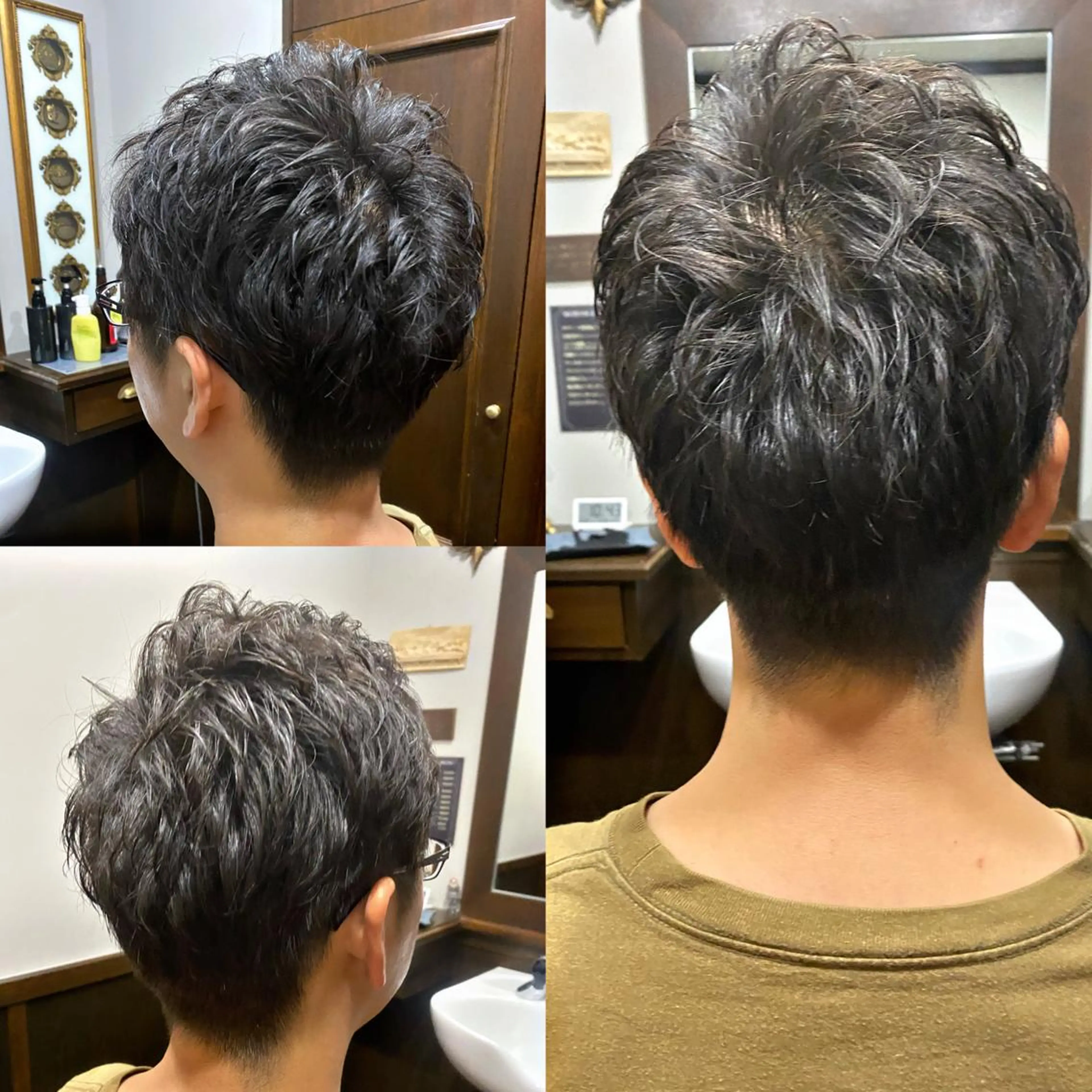 ミディアム メンズ 菅野 綺華のヘアスタイル