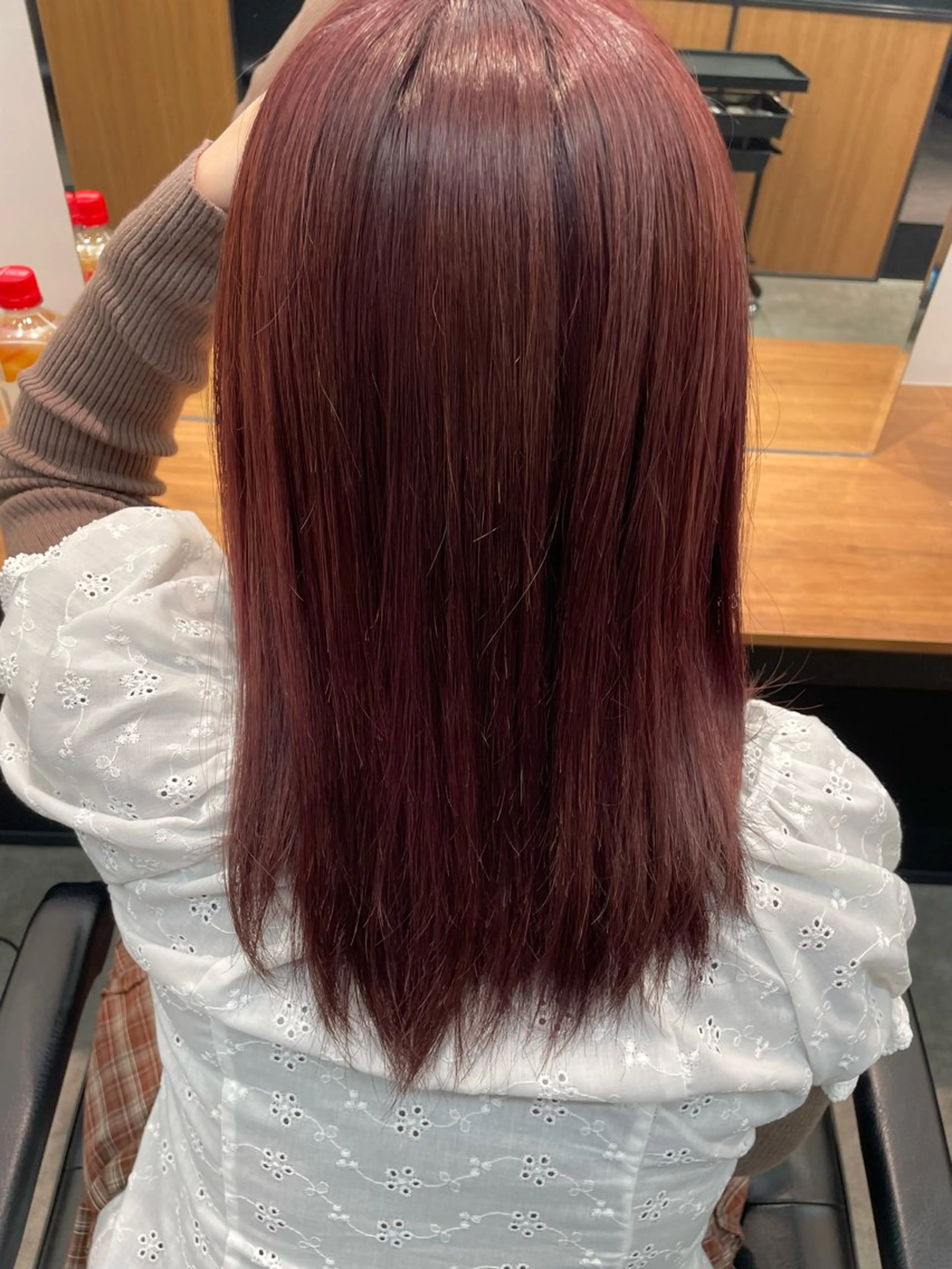 セミロング カラー ブリーチ ヘアカラー 高橋 遥々のヘアスタイル